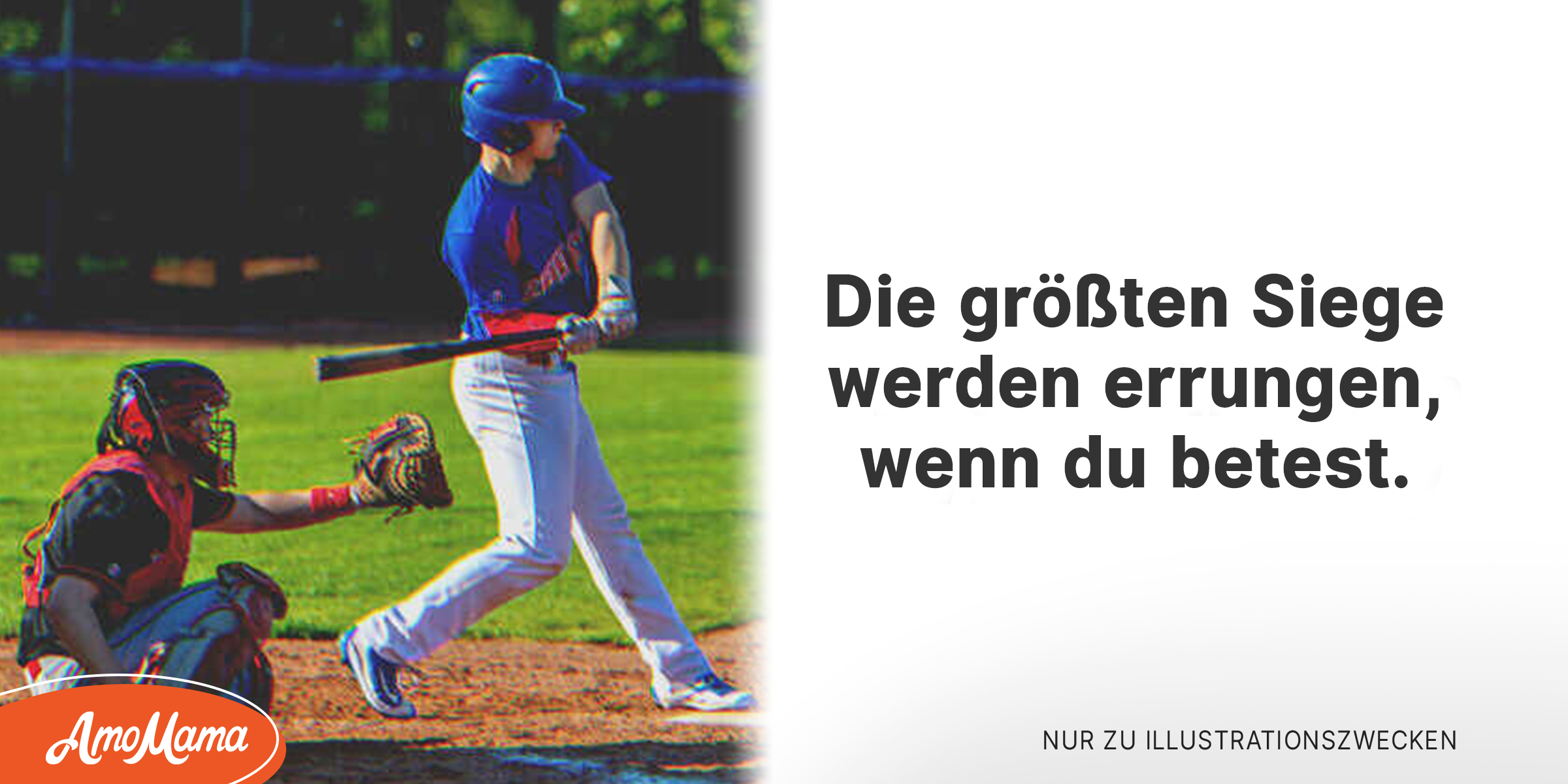 Junge Verspottet Mann Der Vor Dem Baseballspiel Zu Gott Betet Bis Er