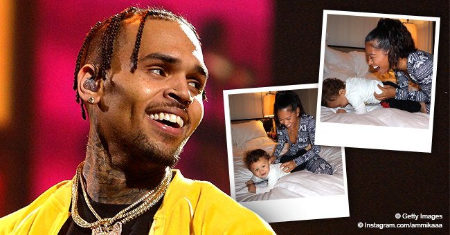 Chris Brown S Baby Mama Ammika Harris Son Aeko Melt Hearts Showing