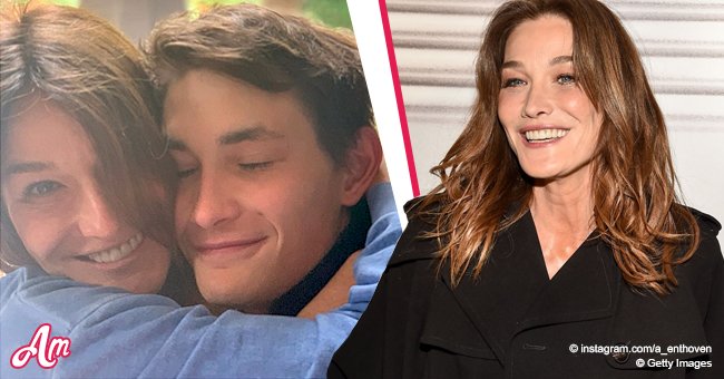 Aur Lien Le Fils De Carla Bruni Partage Une Tendre Photo Avec Sa Grand