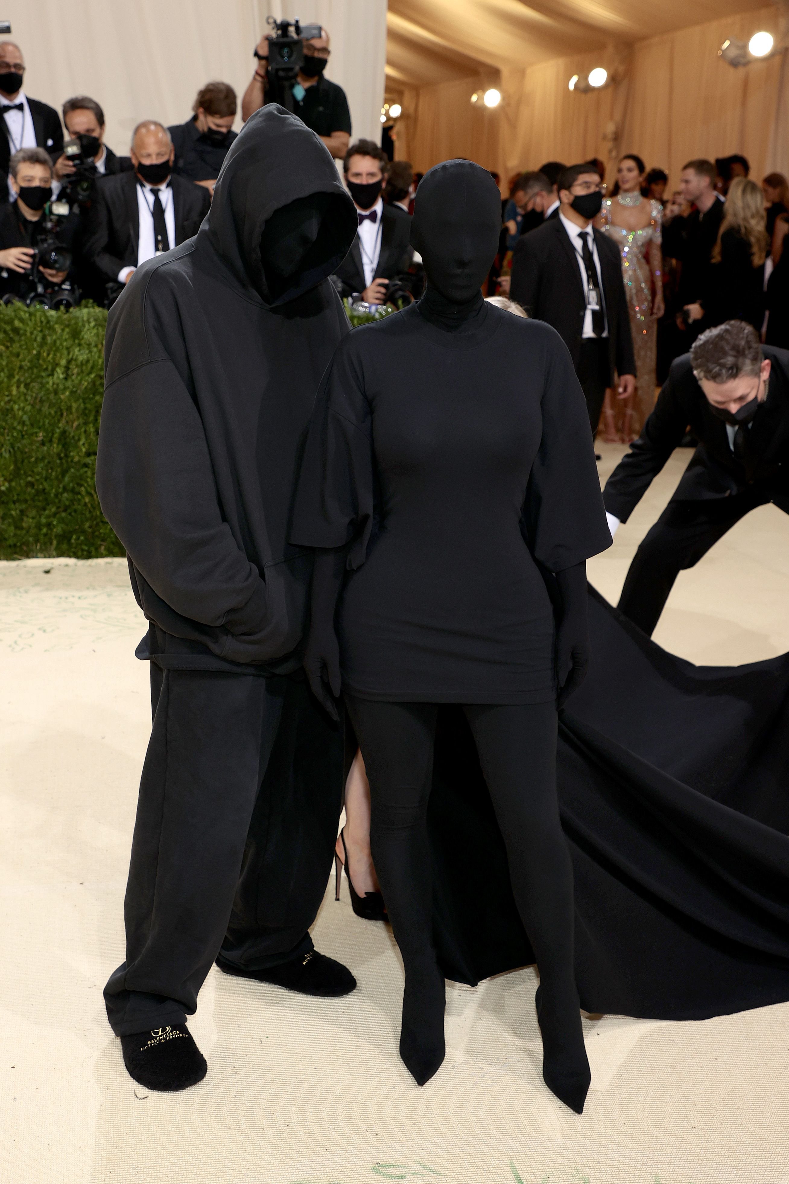 Demna Gvasalia and Kim Kardashian appeared together at the 2021 Met Gala, New York. | Photo: Getty Images
