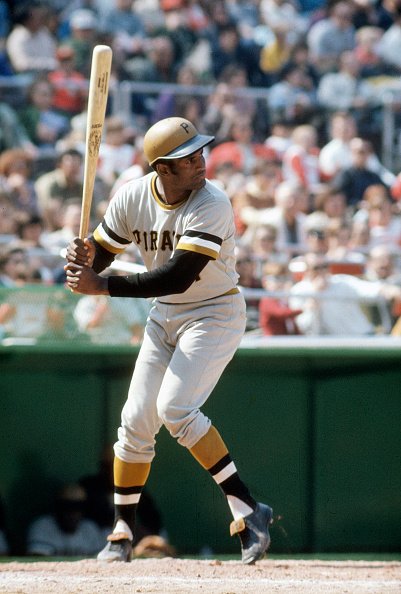 Roberto Clemente during a Major League Baseball game in 1970. | Photo: Getty Images