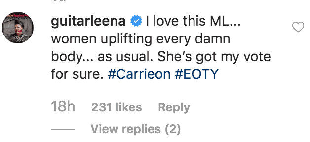 Fan support Miranda Lambert choice for Carrie Underwood to win the CMA for "Entertainer of the Year" | Source: instagram.com/mirandalambert