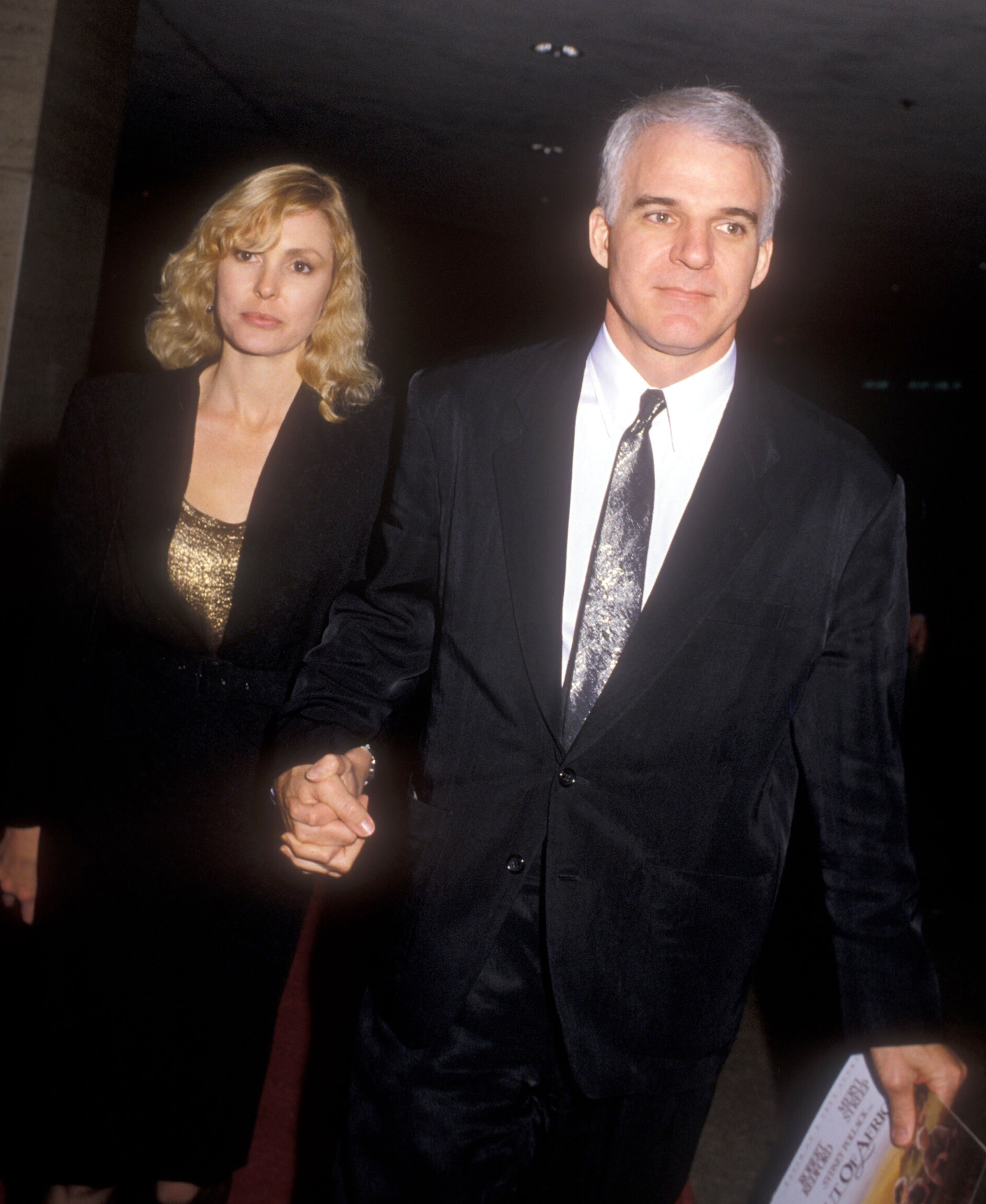 Victoria Tennant and Steve Martin during "Out Of Africa" Los Angeles premiere in Century City, California, on December 10, 1985 | Source: Getty Images