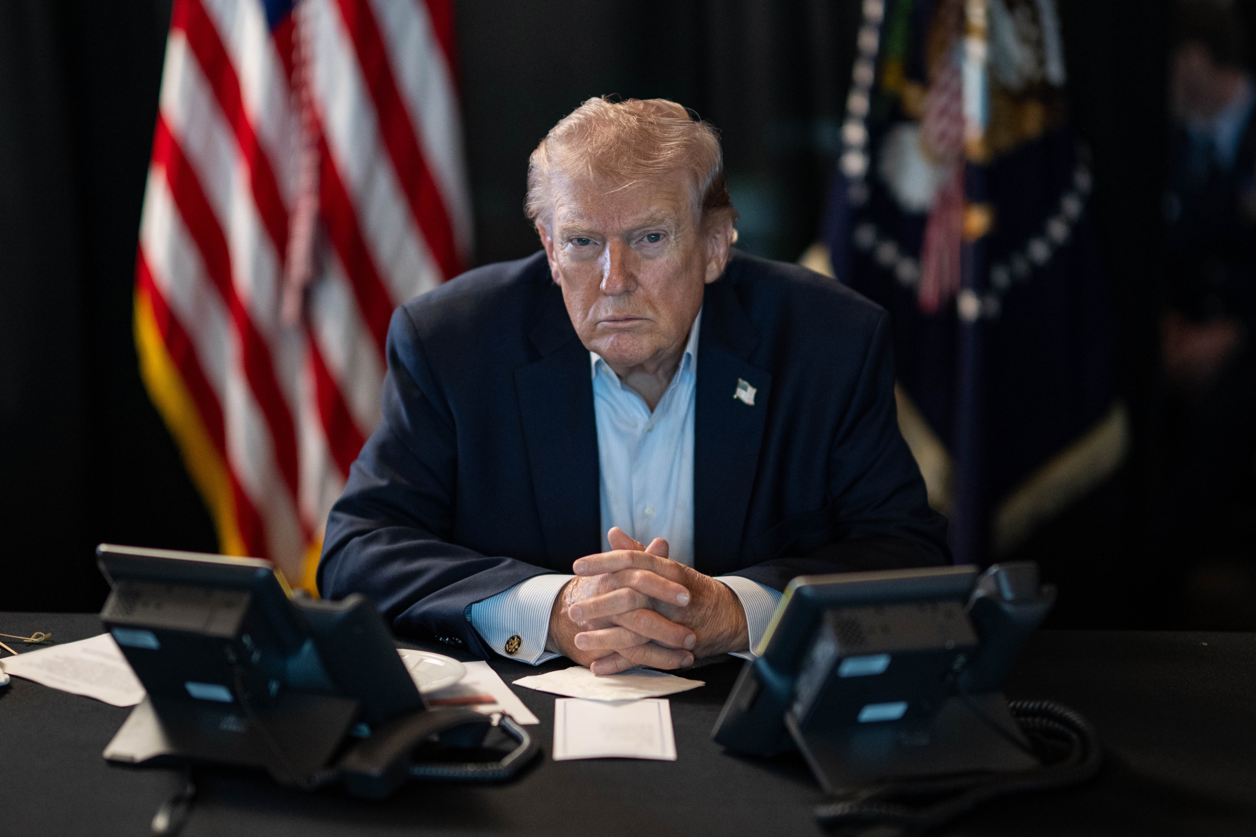 President Donald Trump monitors military operations from Washington, D.C., during Operation Epic Fury against Iran on March 2, 2026 | Source: Getty Images