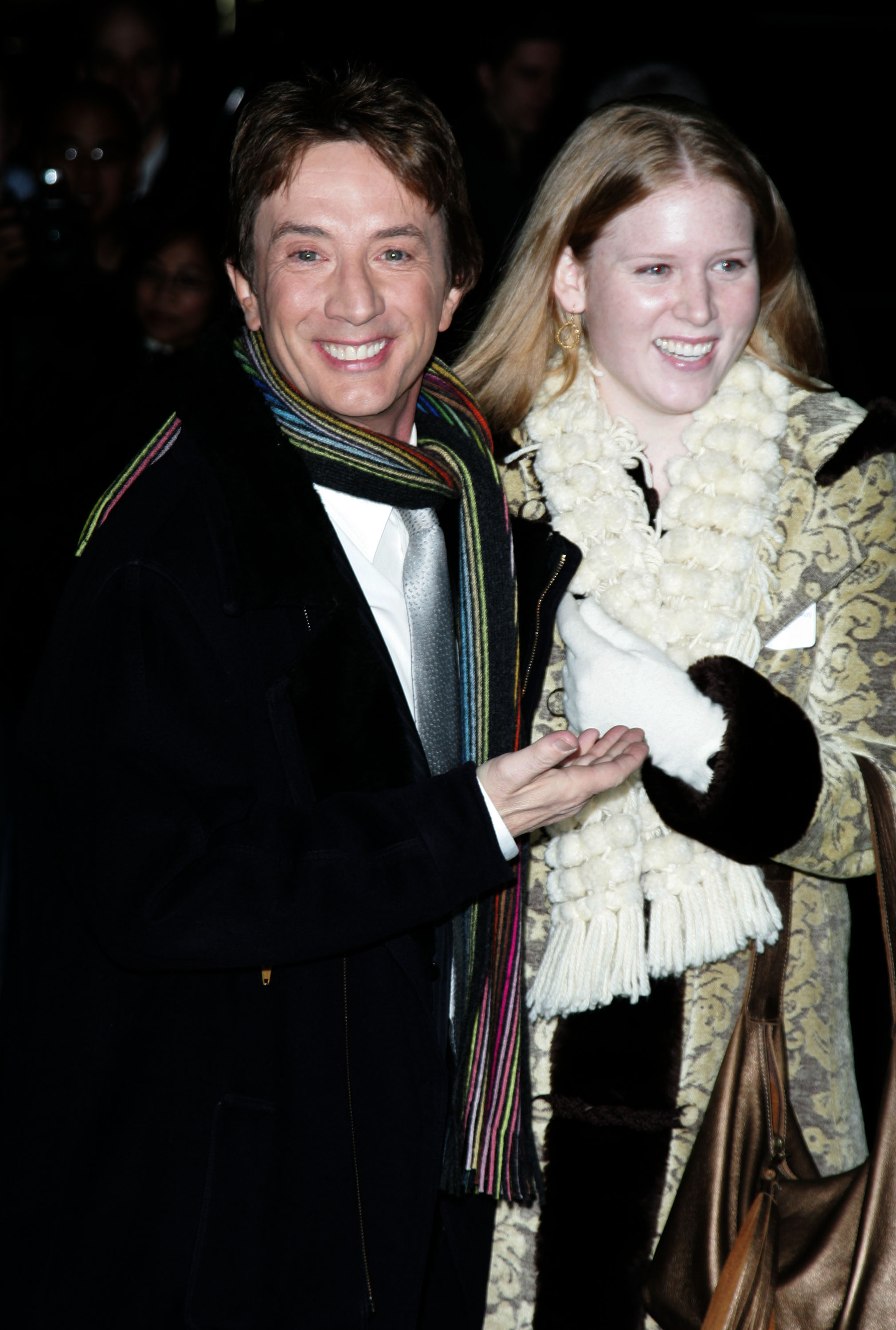 Martin Short and daughter Katherine during a visit to the "Late Show With David Letterman"  at Ed Sullivan Theatre on March 21, 2006 in New York City. | Source: Getty Images