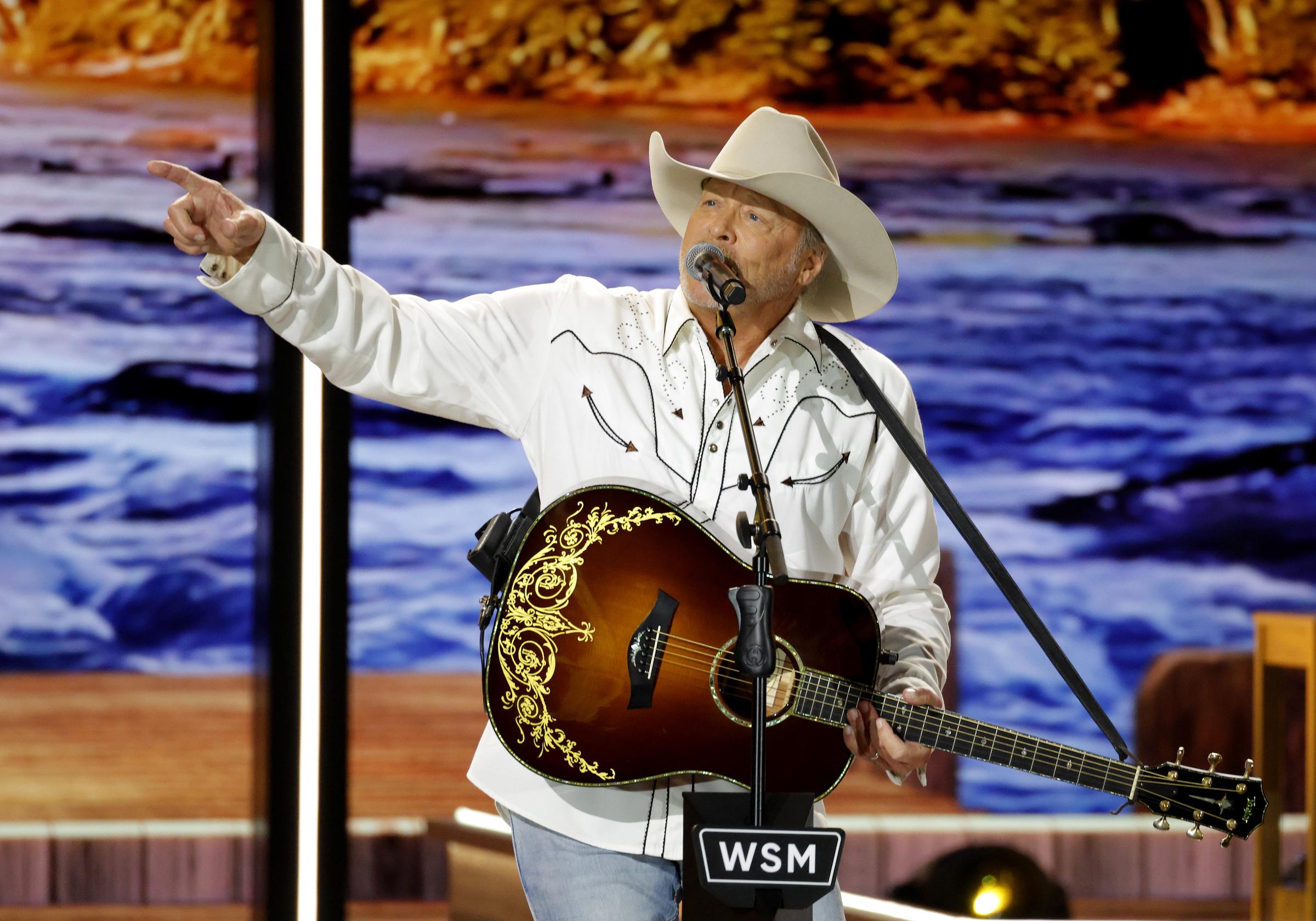 Alan Jackson performing during the Opry 100: A Live Celebration in Nashville, Tennessee on March 19, 2025. | Source: Getty Images