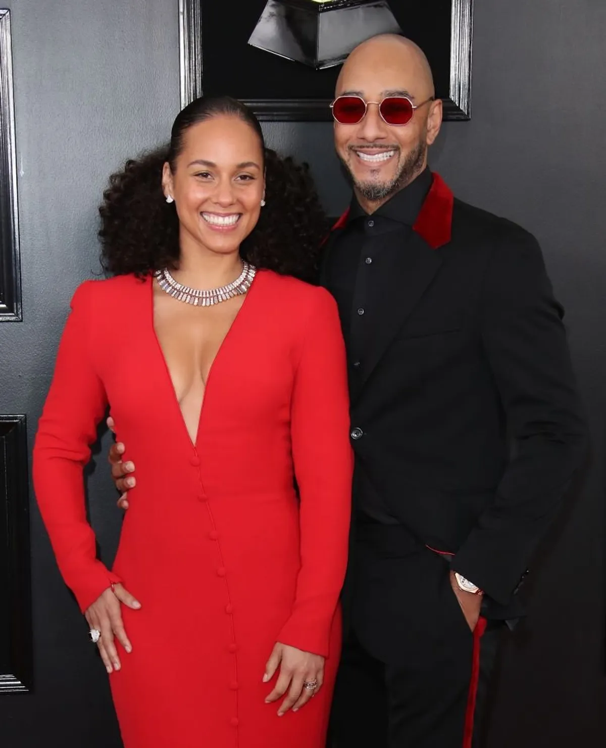 Alicia Keys and husband Swizz Beatz attend the 61st Annual Grammy Awards at the Staples Center in Los Angeles, California on February 11, 2019. | Photo: Getty Images