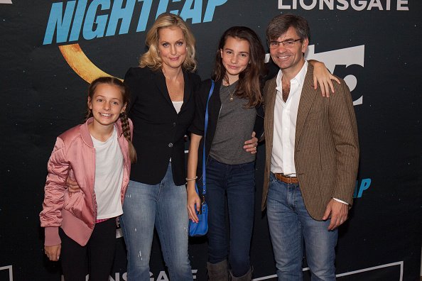 Ali Wentworth, George Stephanopolous, daughters Harper and Elliott Stephanopolous at Crosby Street Hotel on November 15, 2016 in New York City. | Photo: Getty Images.