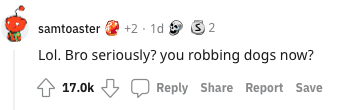 Screenshot of comments on Reddit. | Source: Reddit/Chimpaya