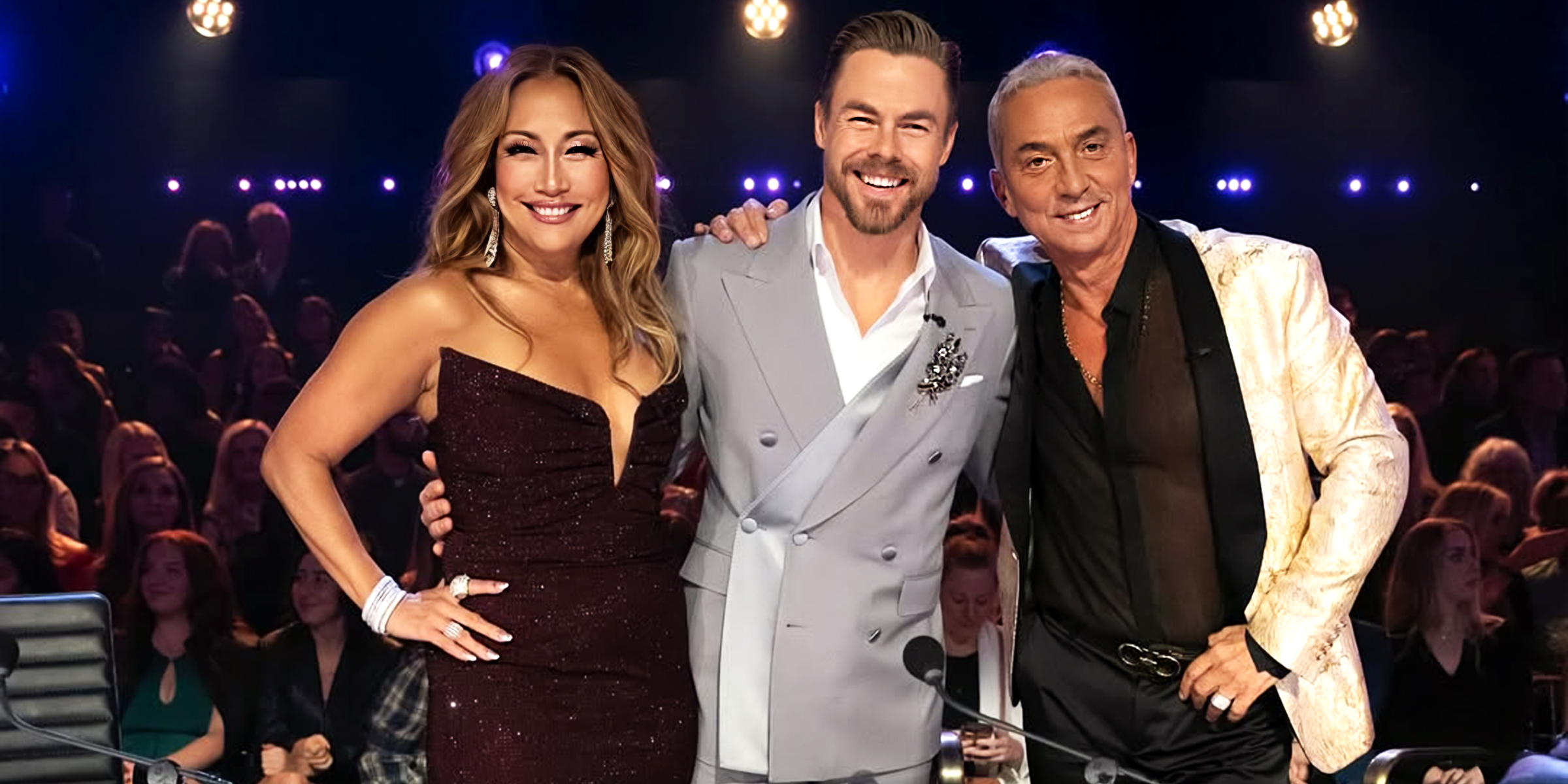 Carrie Ann Inaba, Derek Hough, and Bruno Tonioli. | Source: Getty Images