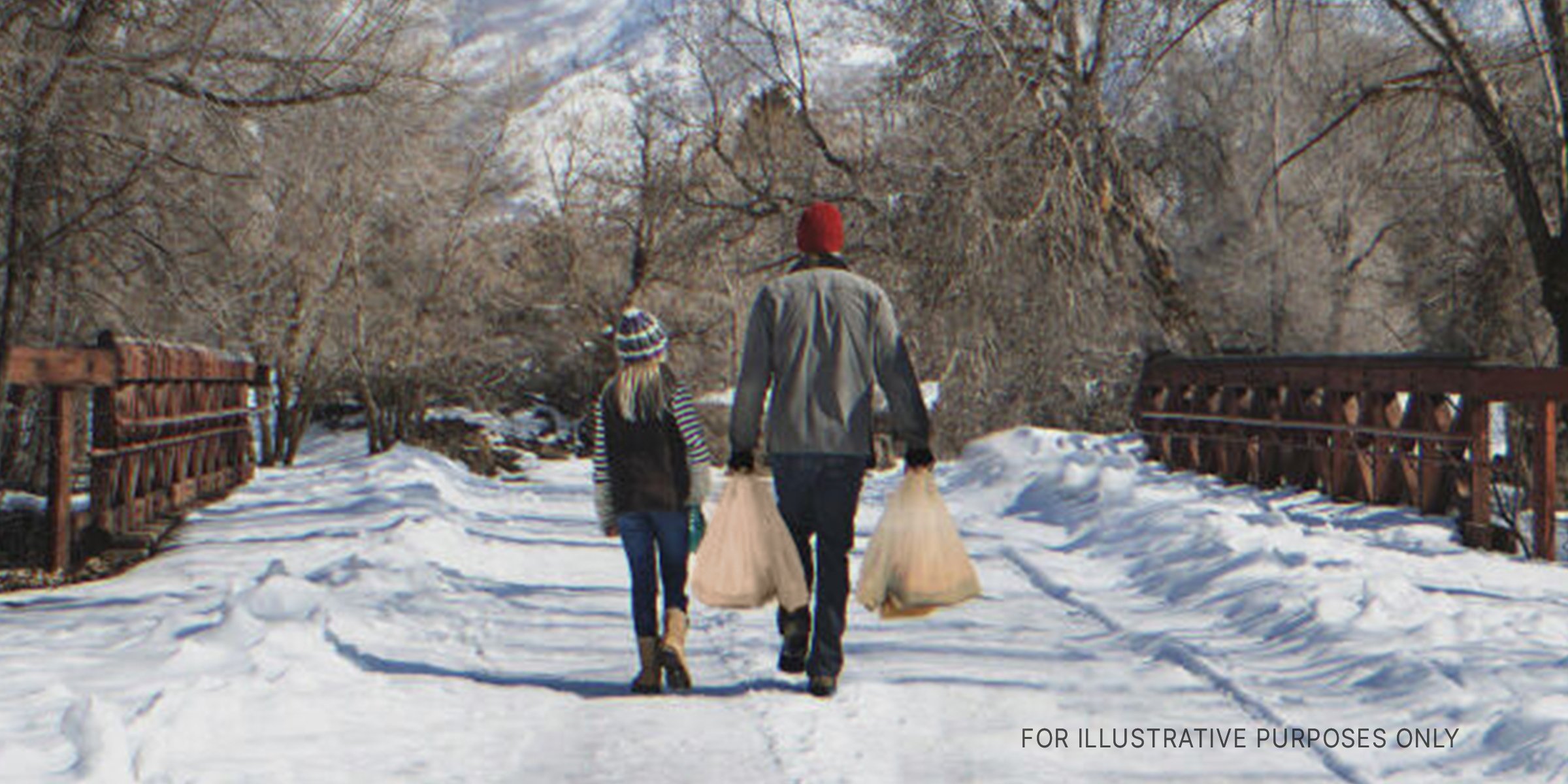 Man and child walking with groceries | Source: Getty Images | Shutterstock