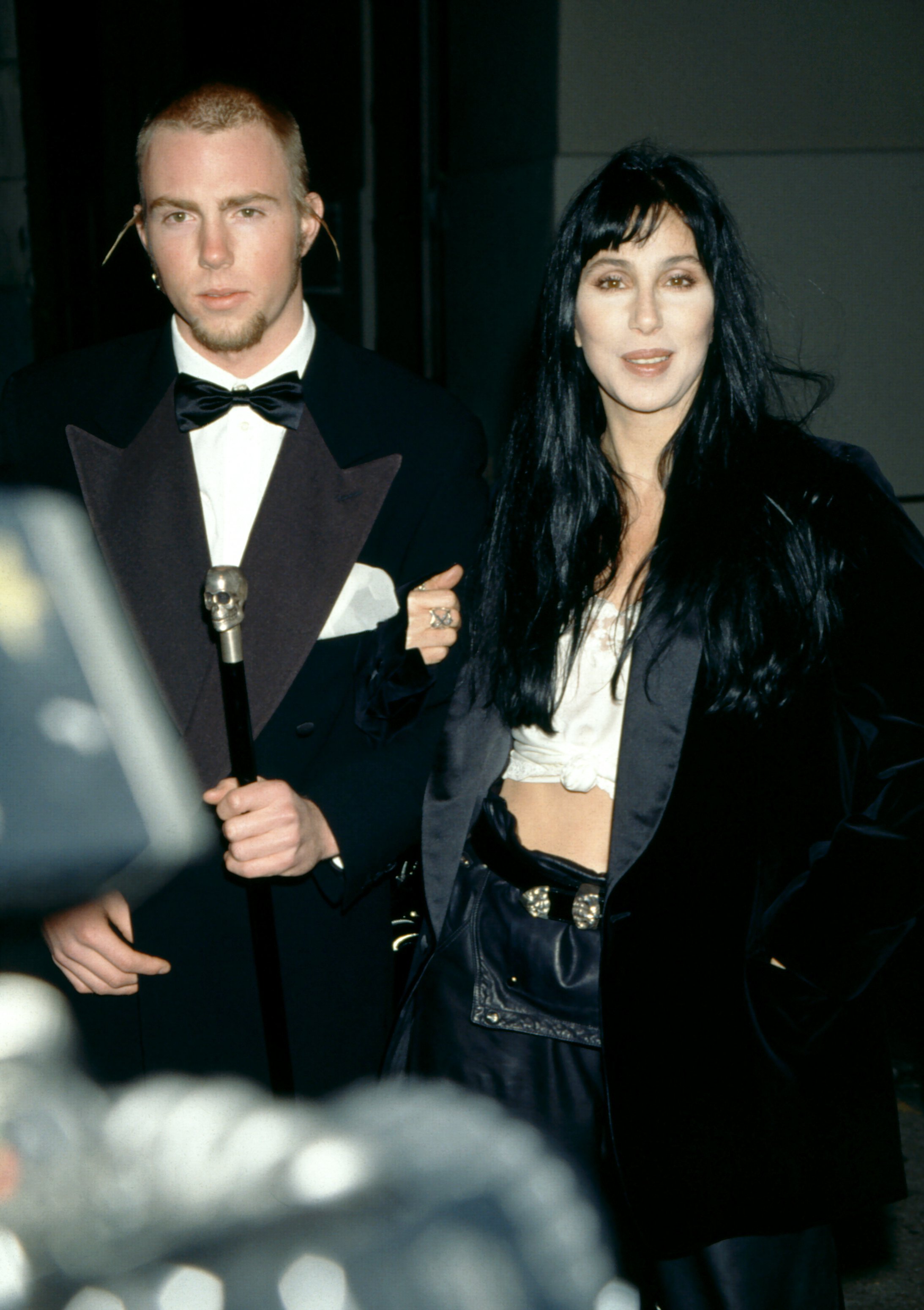 Elijah Blue Allman and his mother American singer and actress Cher attend the 5th Annual Fire and Ice Ball to Benefit Revlon UCLA Women Cancer Center on December 7, 1994 at the 20th Century Fox Studios in Century City, California. | Source: Getty Images