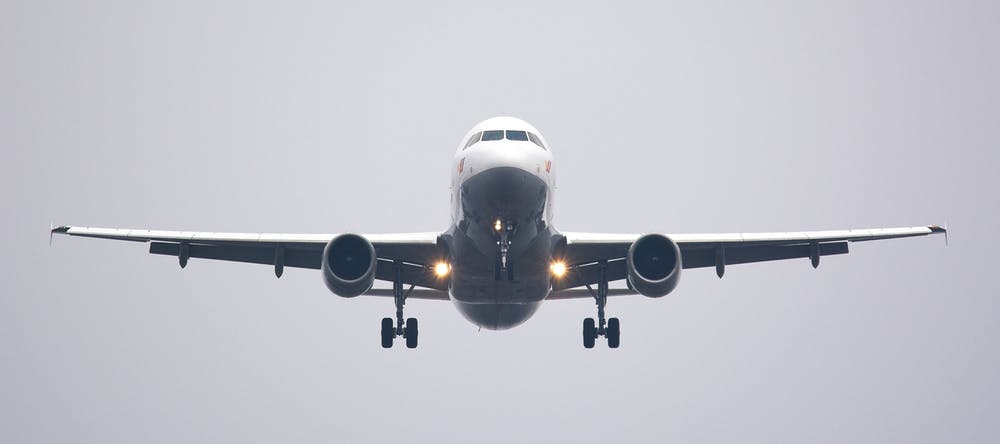 Avión en el aire / Imagen tomada de: Pexels