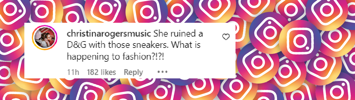 A netizen's comment on Violet Affleck's outfit, posted in August 2024 | Source: Instagram/pagesix