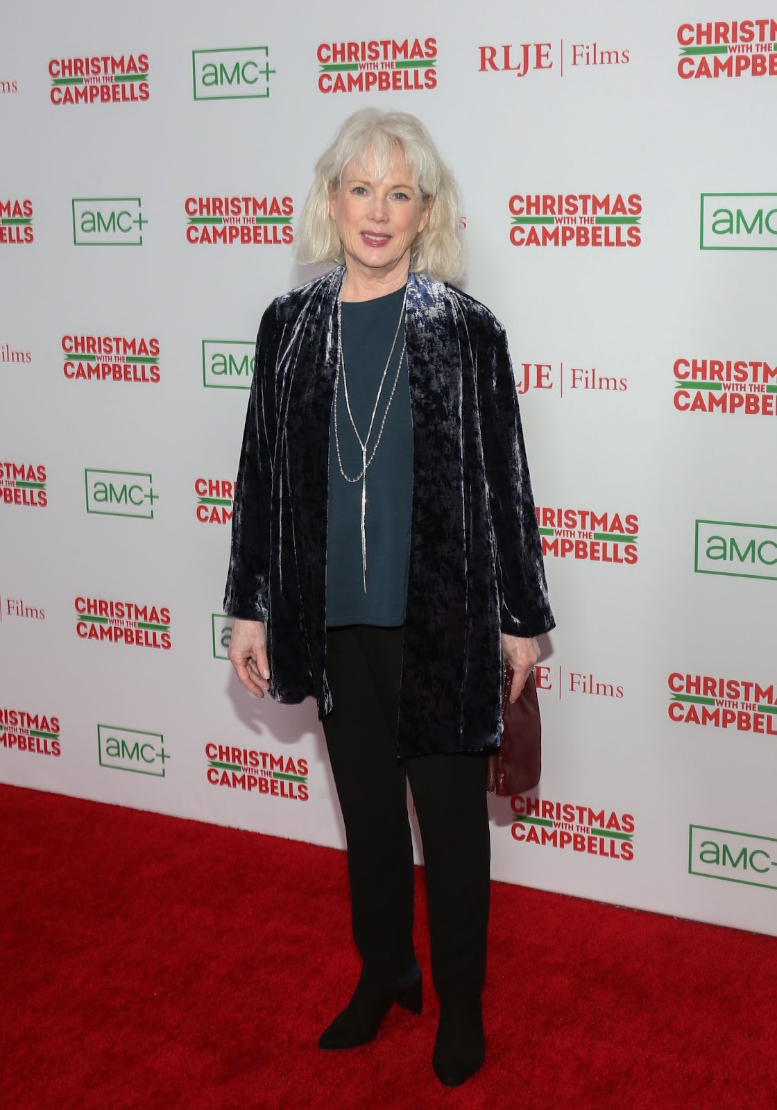 Julia Duffy at the "Christmas With The Campbells" premiere in 2022. | Source: Getty Images