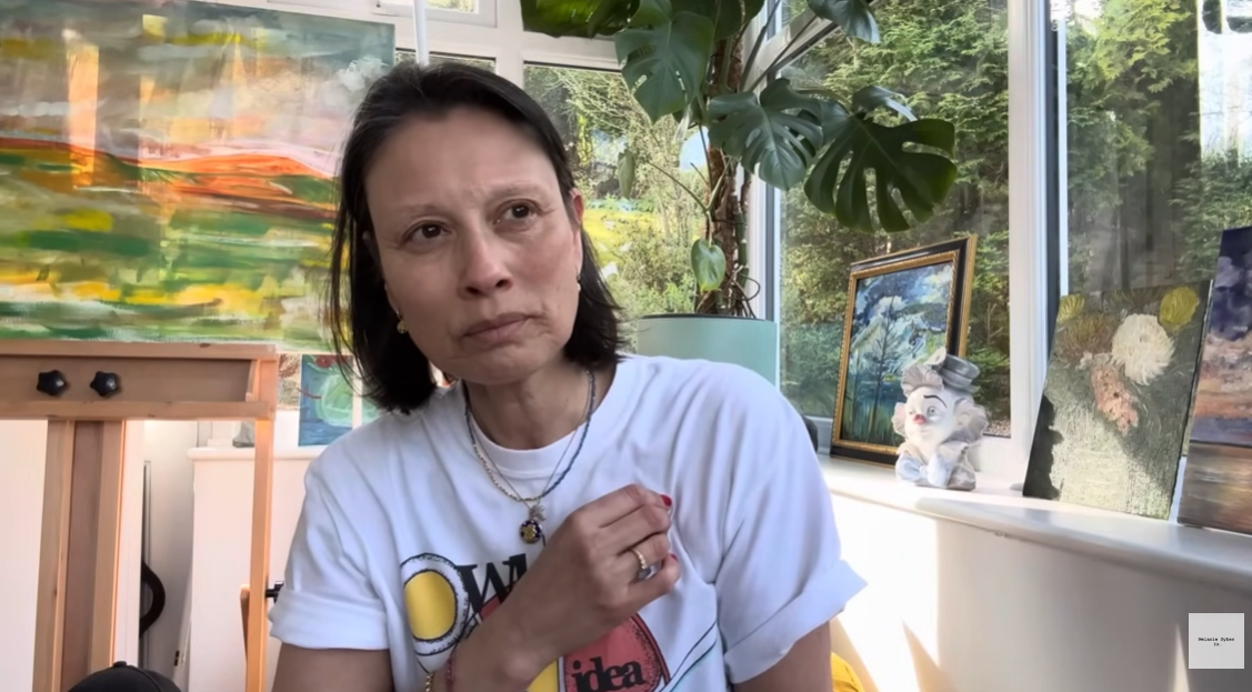 In this powerful screengrab from her video, Sykes speaks with raw depth about her health battle. Seated in her sunlit studio, she offers a rare glimpse into the pain, courage, and clarity behind her journey. | Source: YouTube/Melanie Sykes Is.