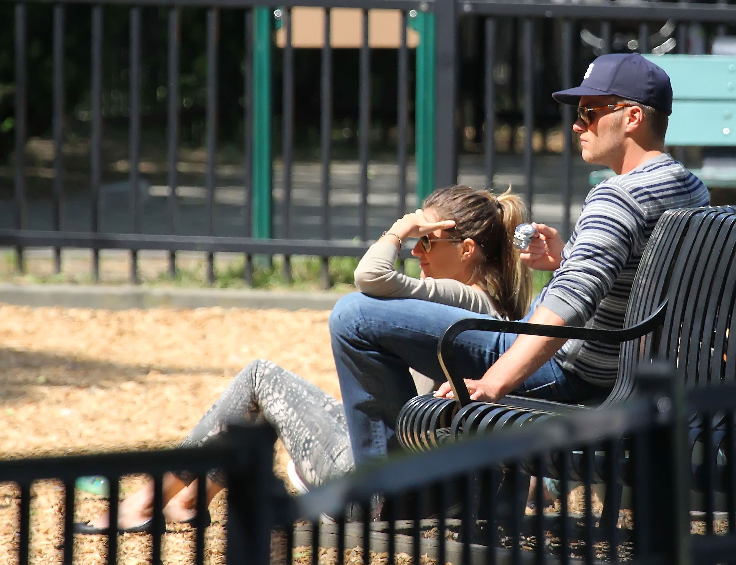 Tom Brady and his wife Gisele Bundchen are seen on June 01, 2012, in Boston, Massachusetts. | Source: Getty Images