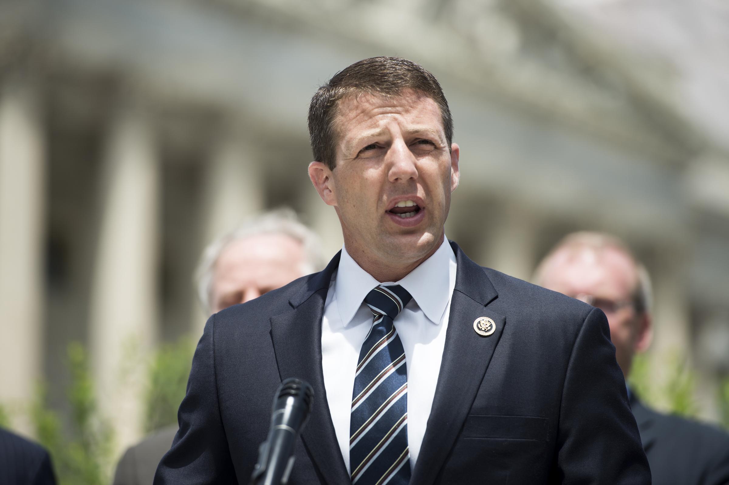 Markwayne Mullin speaks during a press conference outside the Capitol on Wednesday, June 24, 2015. | Source: Getty Images