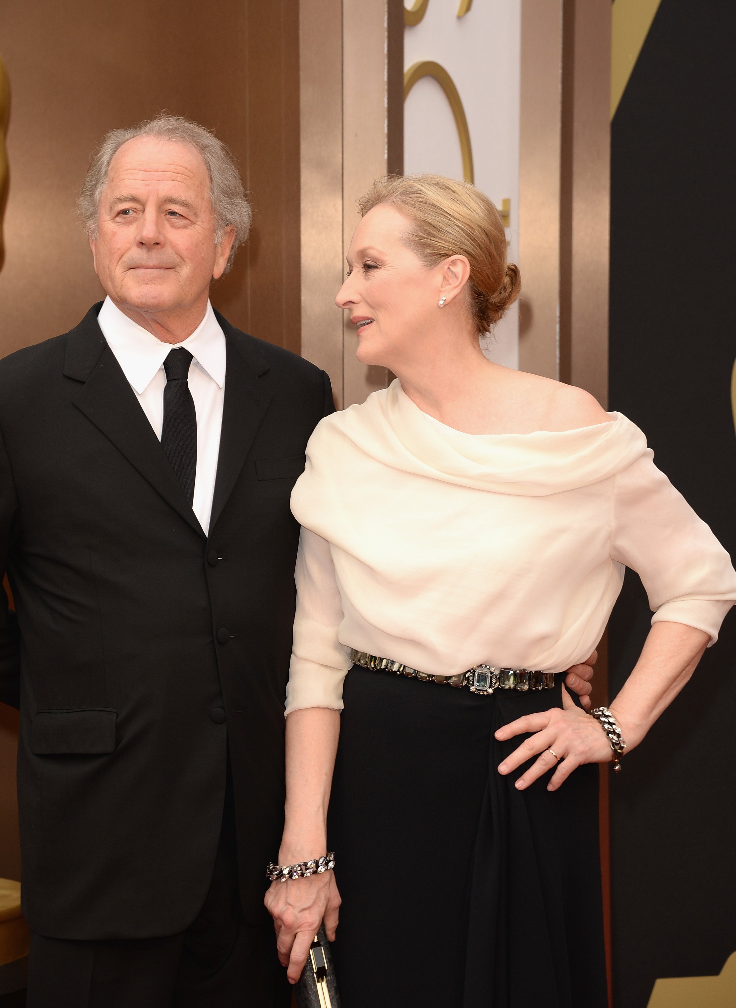 Meryl Streep und ihr Ehemann Don Gummer in Hollywood im Jahr 2014. | Quelle: Getty Images