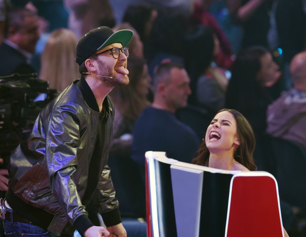 Mark Forster und Lena Meyer-Landruth, The Voice Kids, 2016, Berlin | Quelle: Getty Images