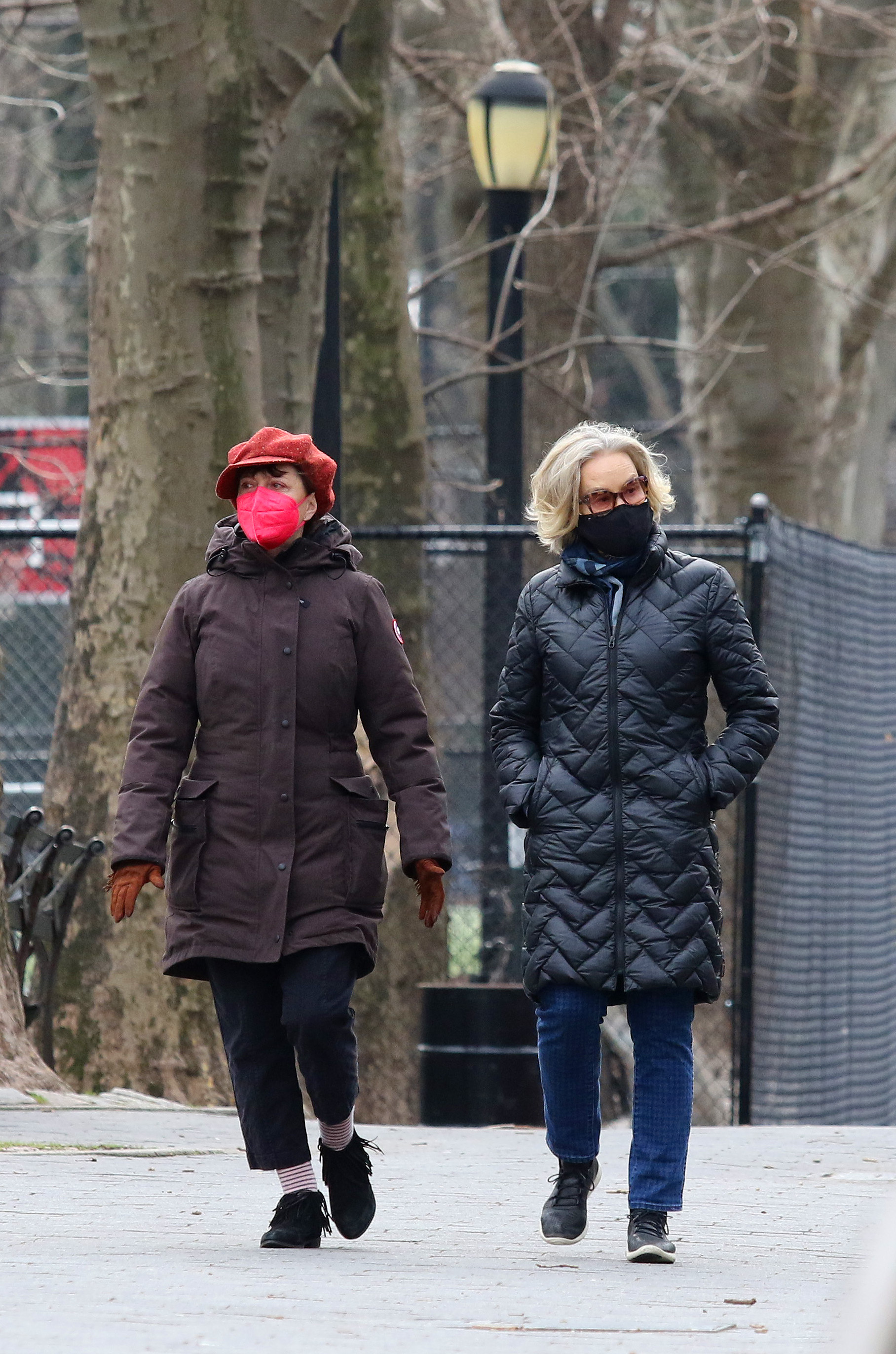 Susan Sarandon and Jessica Lange spotted in New York City on January 8, 2021 | Source: Getty Images