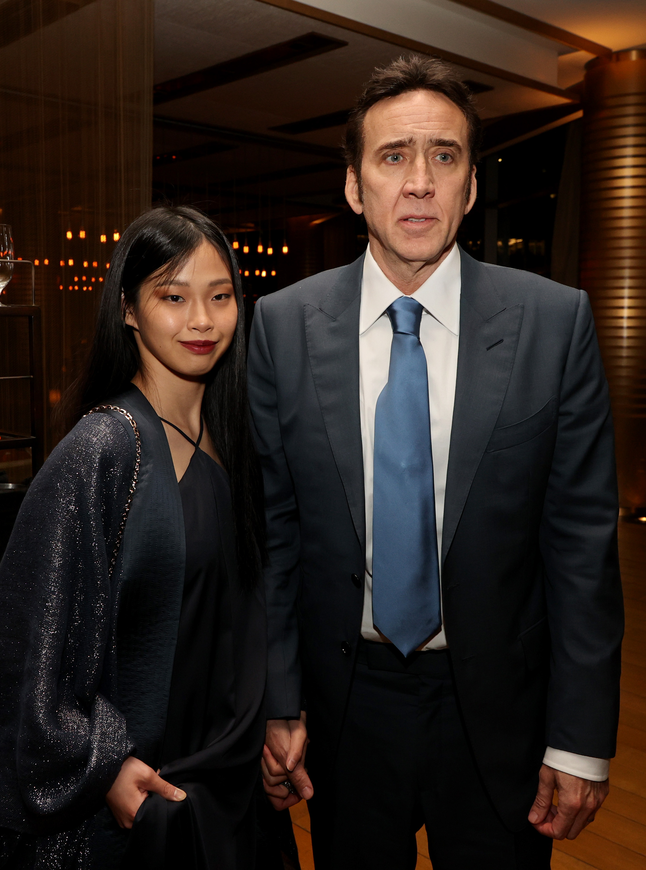 Riko Shibata and Nicolas Cage in West Los Angeles, California on July 13, 2021 | Source: Getty Images