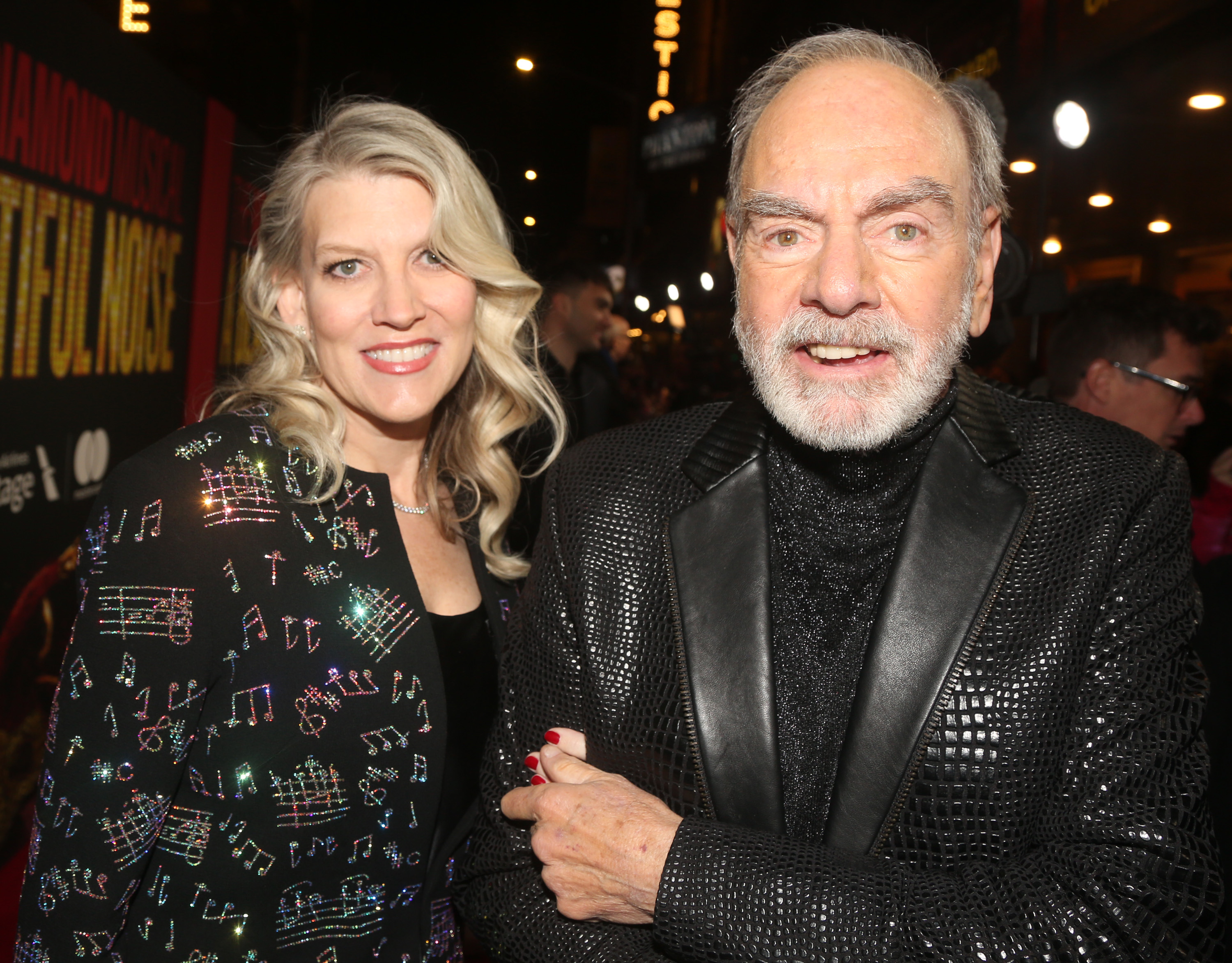 Katie McNeil and Neil Diamond at the opening night of the Broadway musical based on his life "A Beautiful Noise" in New York City, 2022 | Source: Getty Images