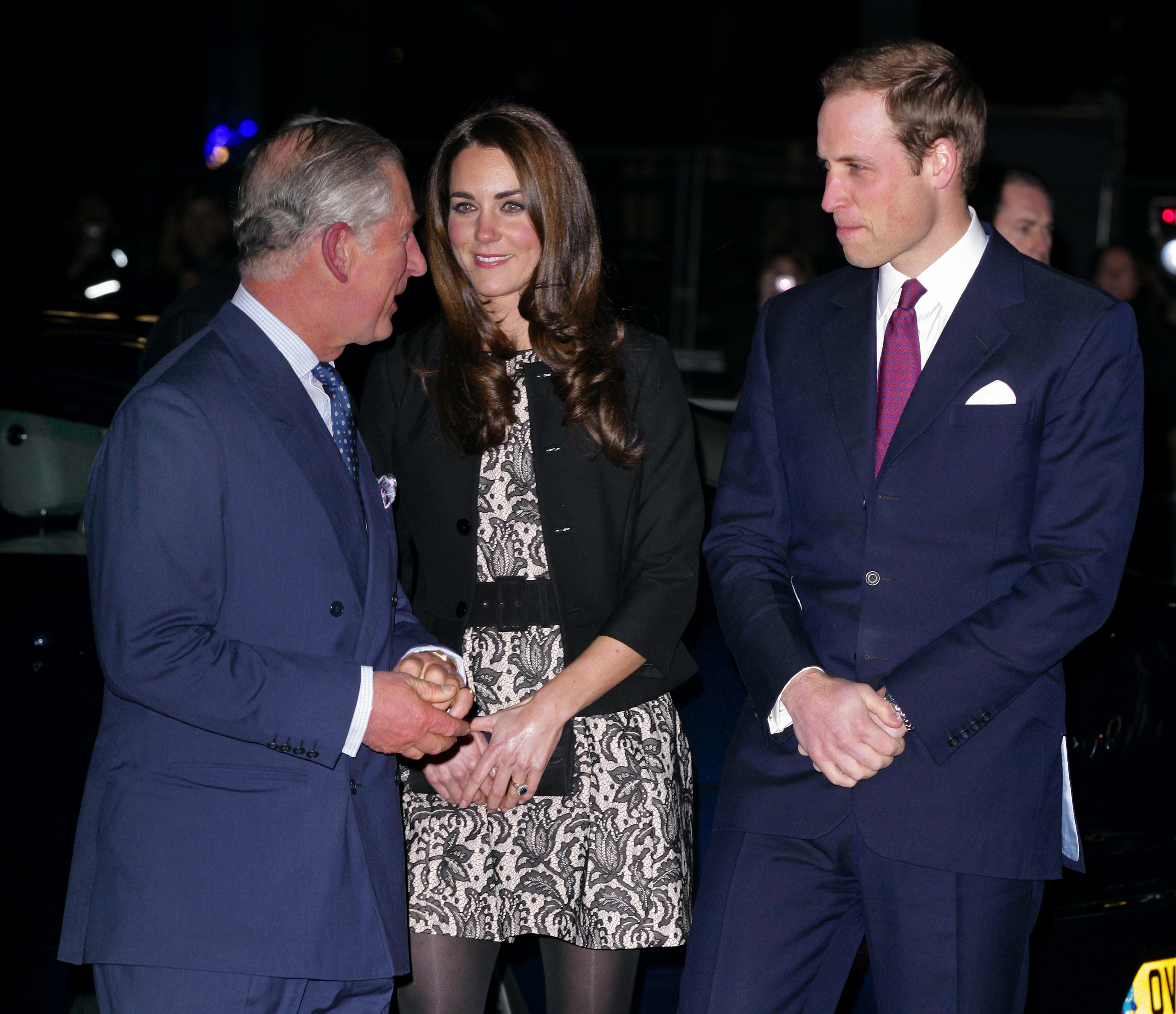 King Charles, Princess Catherine and Prince William during a Gary Barlow concert in support of The Prince's Trust and The Foundation of Prince William and Prince Harry at Royal Albert Hall on December 6, 2011 in London, England. | Source: Getty Images