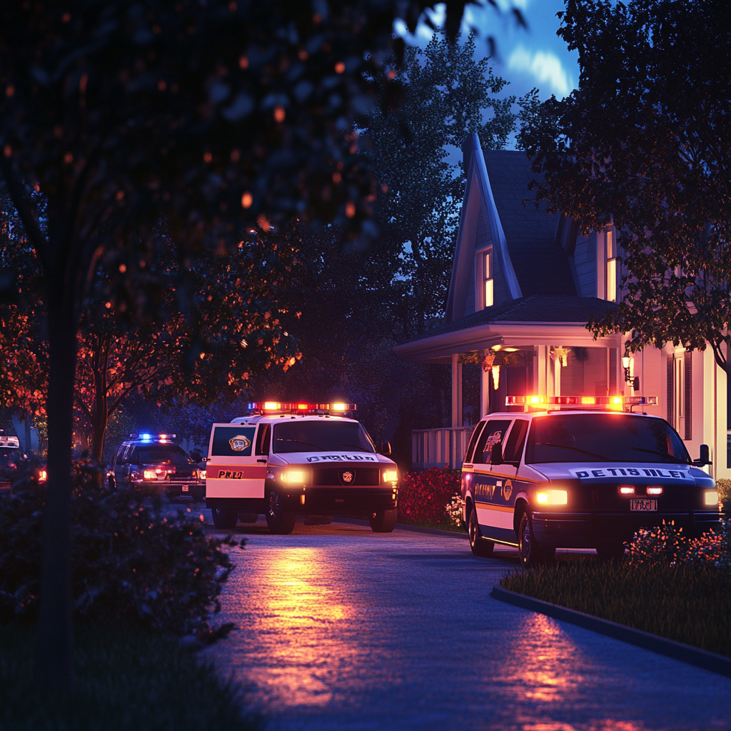 Police cars arriving | Source: Midjourney