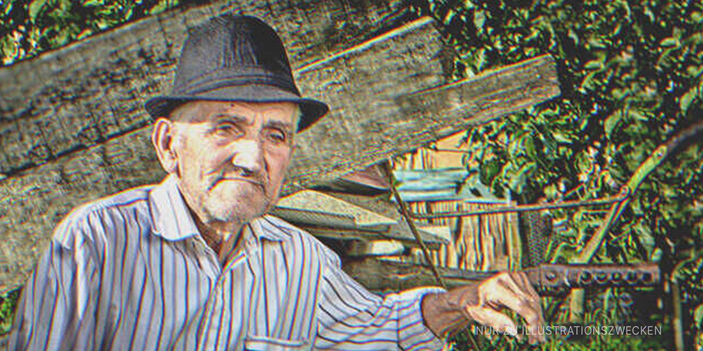 Trauriger älterer Mann auf seiner Farm | Quelle: Shutterstock