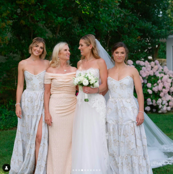 Michaela, Mariah and Cara Kennedy Cuomo with Kerry Kennedy at Mariah Kennedy Cuomo's wedding day, posted on July 24, 2024 | Source: Instagram/overthemoon