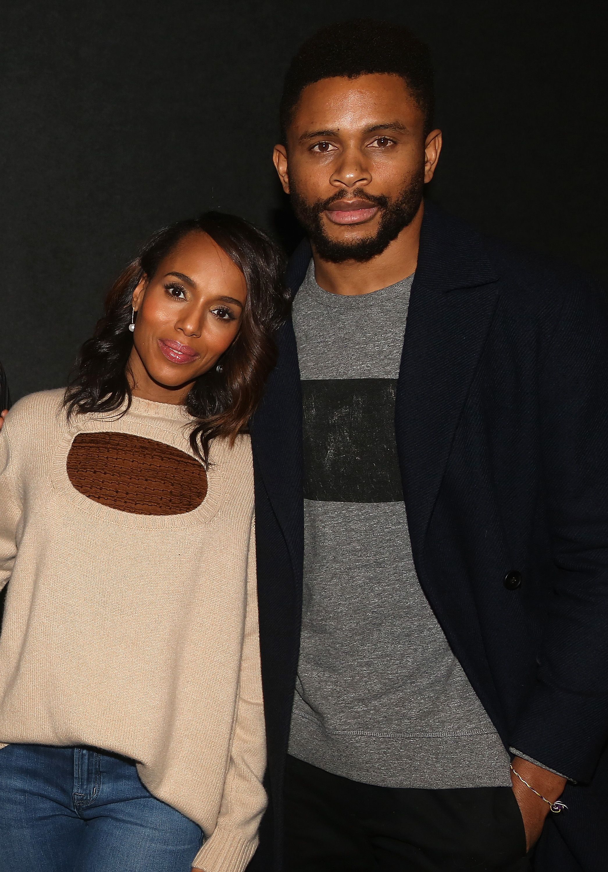 Kerry Washington and Nnamdi Asomugha at a screening of "If Beale Street Could Talk" on November 26, 2018 | Photo: Getty Images