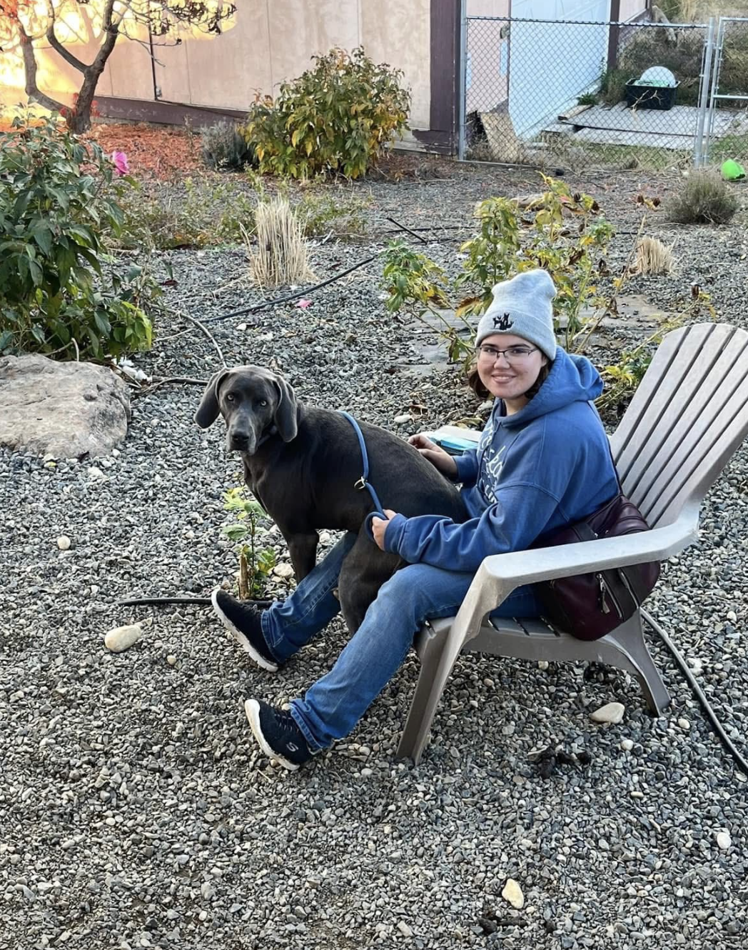Serena Bennett is pictured with a rescue dog, dated May 21, 2025 | Source: Facebook/Lakelowellanimalrescue