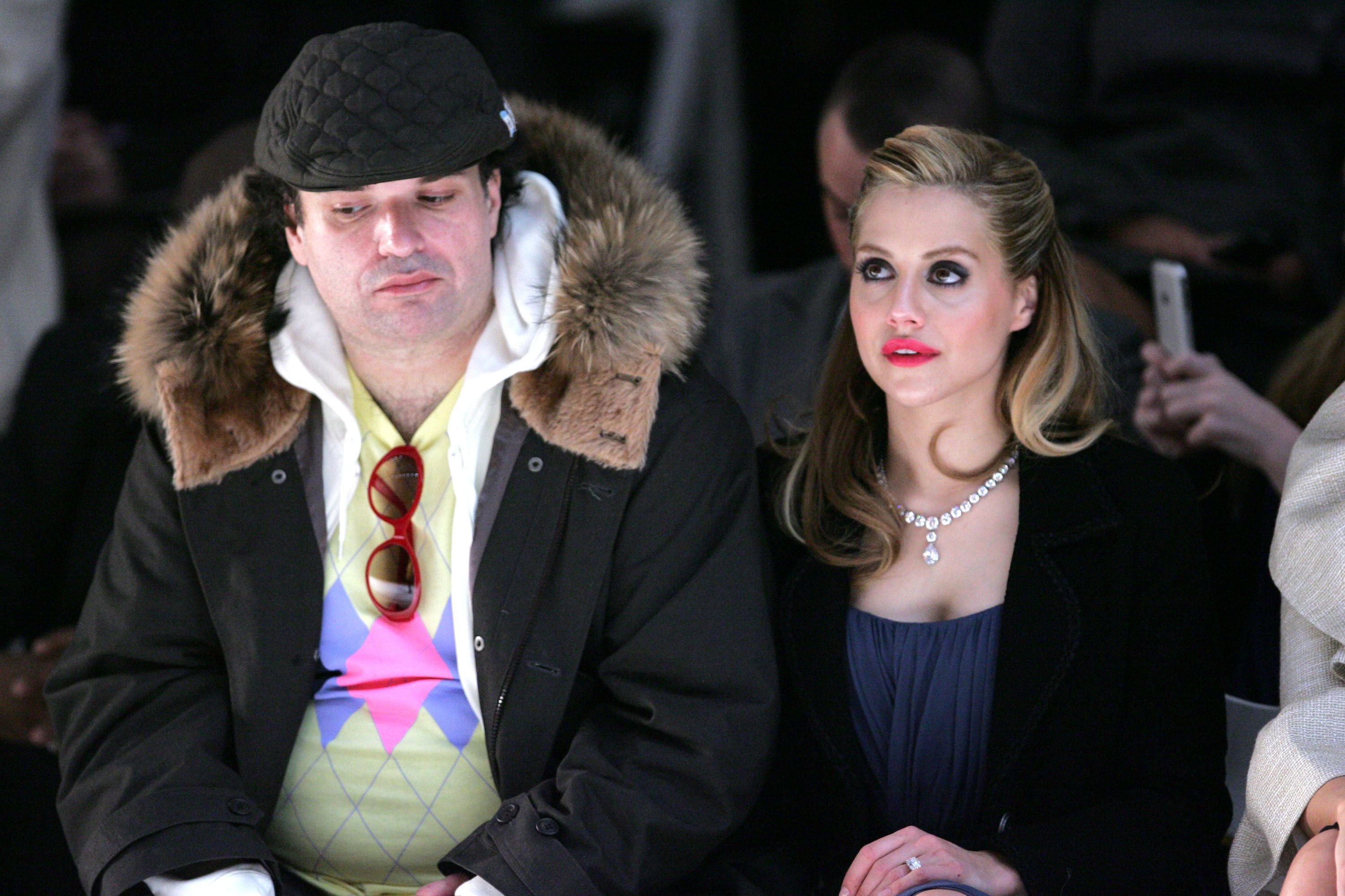 Actress Brittany Murphy and husband Simon Monjack at the Monique Lhuillier Fall 2008 fashion show during Mercedes-Benz Fashion Week Fall 2008 at The Promenade at Bryant Park in New York City | Source: Getty Images 