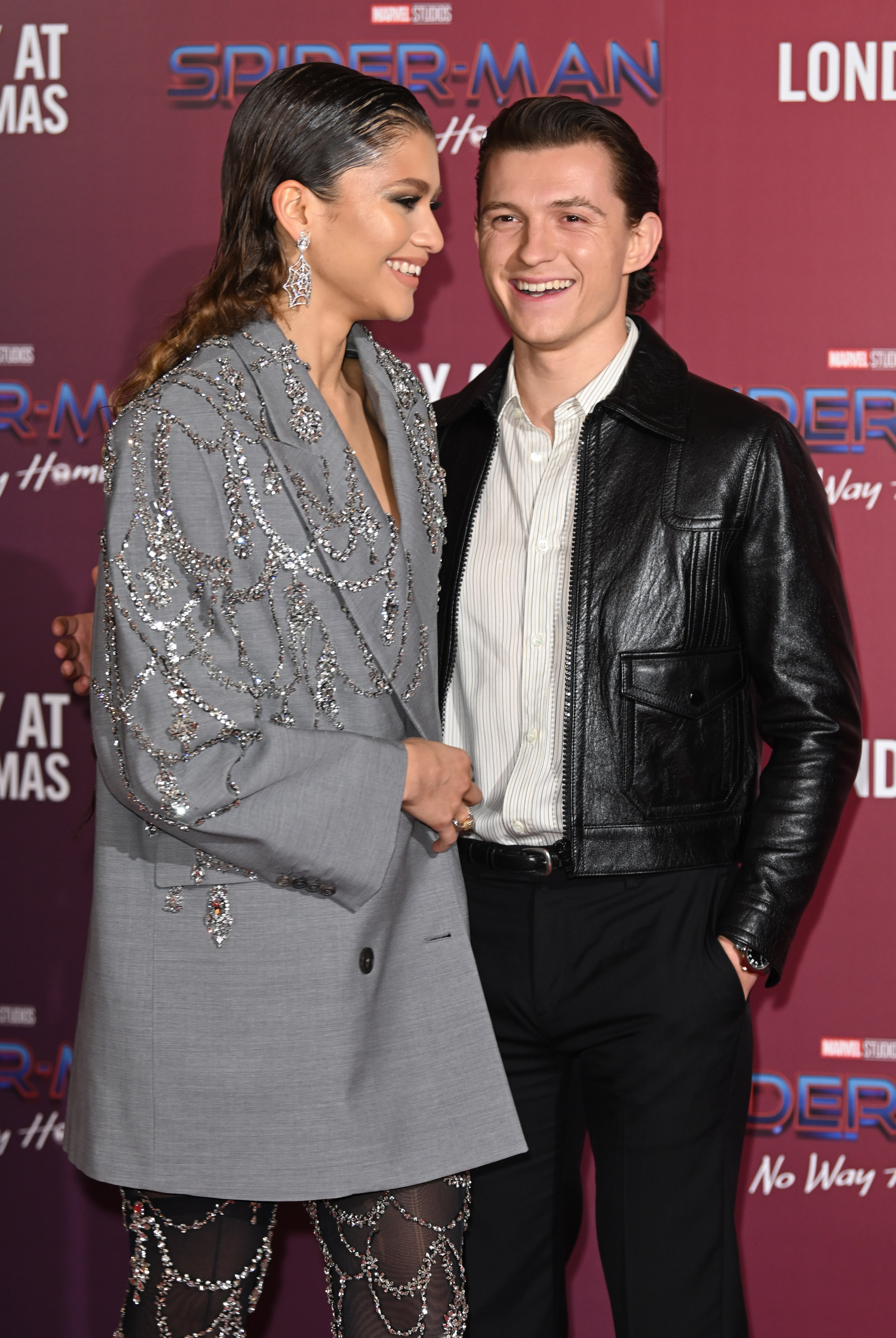 Making their red-carpet debut  as a couple at a London photocall on 5 December 2021, Tom and Zendaya shared a giddy, golden-hour moment at The Old Sessions House. Zendaya glittered in a web-inspired look while Tom, sporting a slick leather jacket, beamed beside her. Leaning in close, the pair looked utterly at ease — a glowing reminder that their bond ran far deeper than Marvel magic.