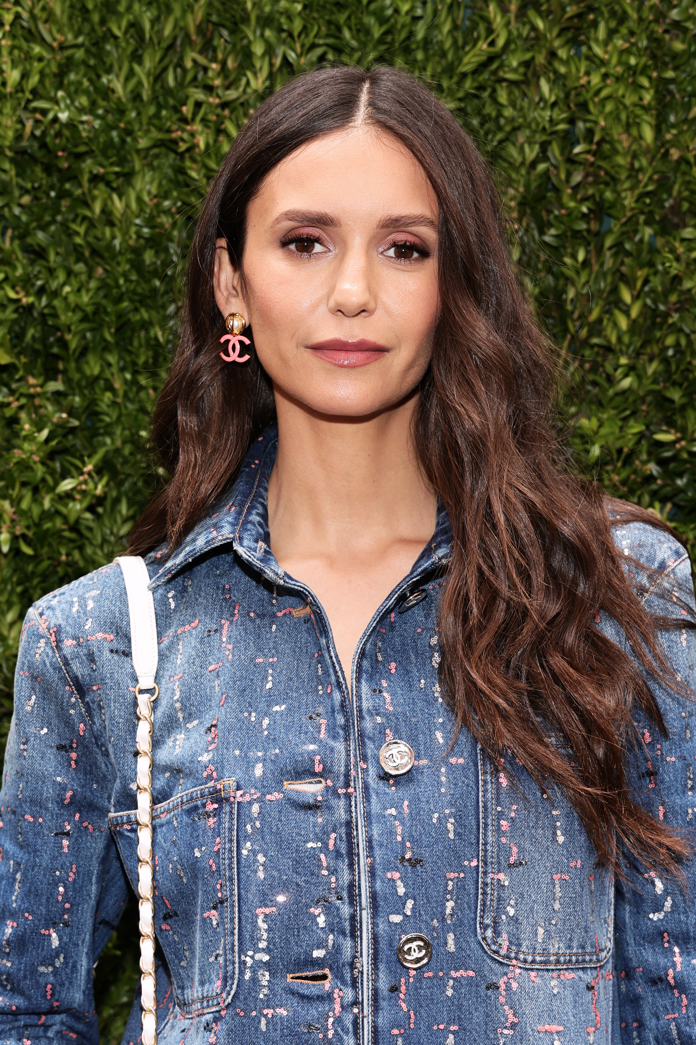Nina Dobrev  is pictured at the CHANEL Tribeca Festival Women's Lunch to celebrate the "Through Her Lens" Program at Odeon on June 9, 2023, in New York City | Source: Getty Images
