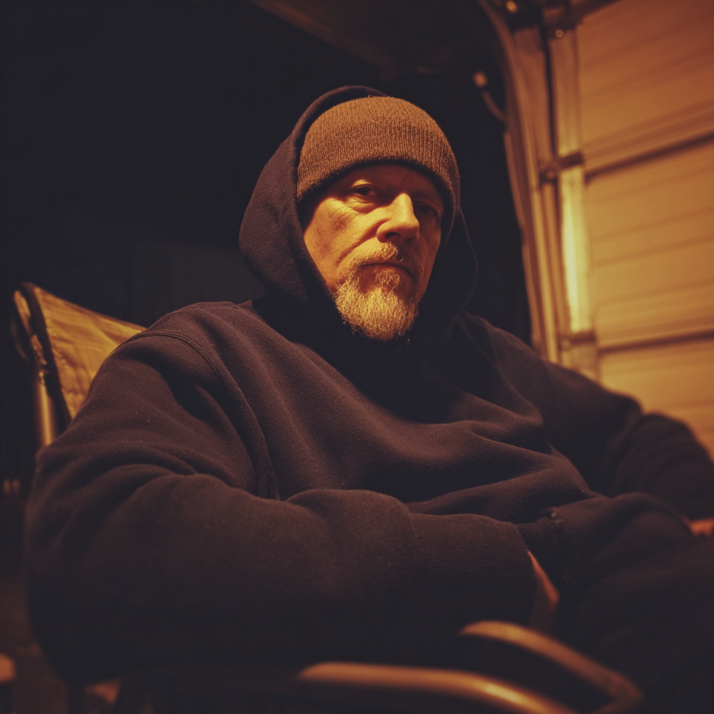 An older man wearing a beanie and hoodie | Source: Midjourney