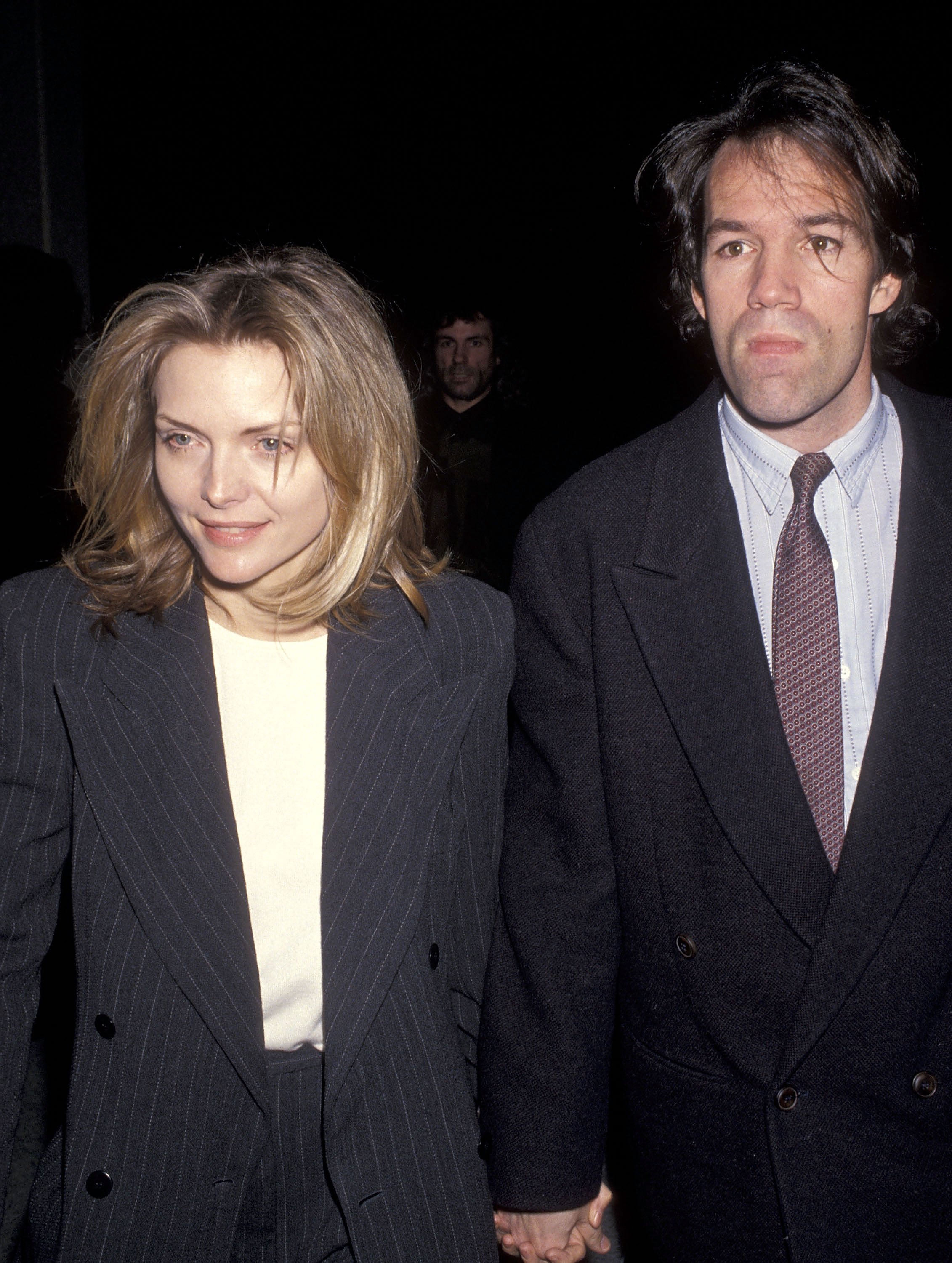 Actress Michelle Pfeiffer and writer/producer David E. Kelley attend "The Substance of Fire" Opening Night Play Performance on January 21, 1993 in Los Angeles California | Source: Getty Images