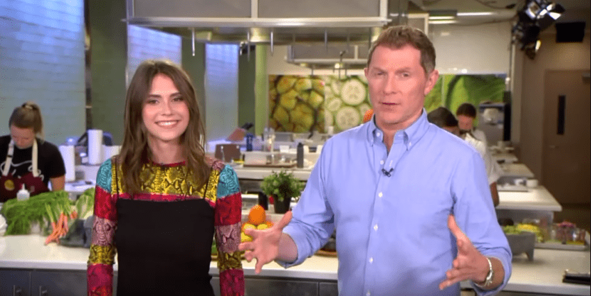Photo of Bobby Flay and his daughter, Sophie Flay,  discuss their new show | Photo: Youtube / WGN News