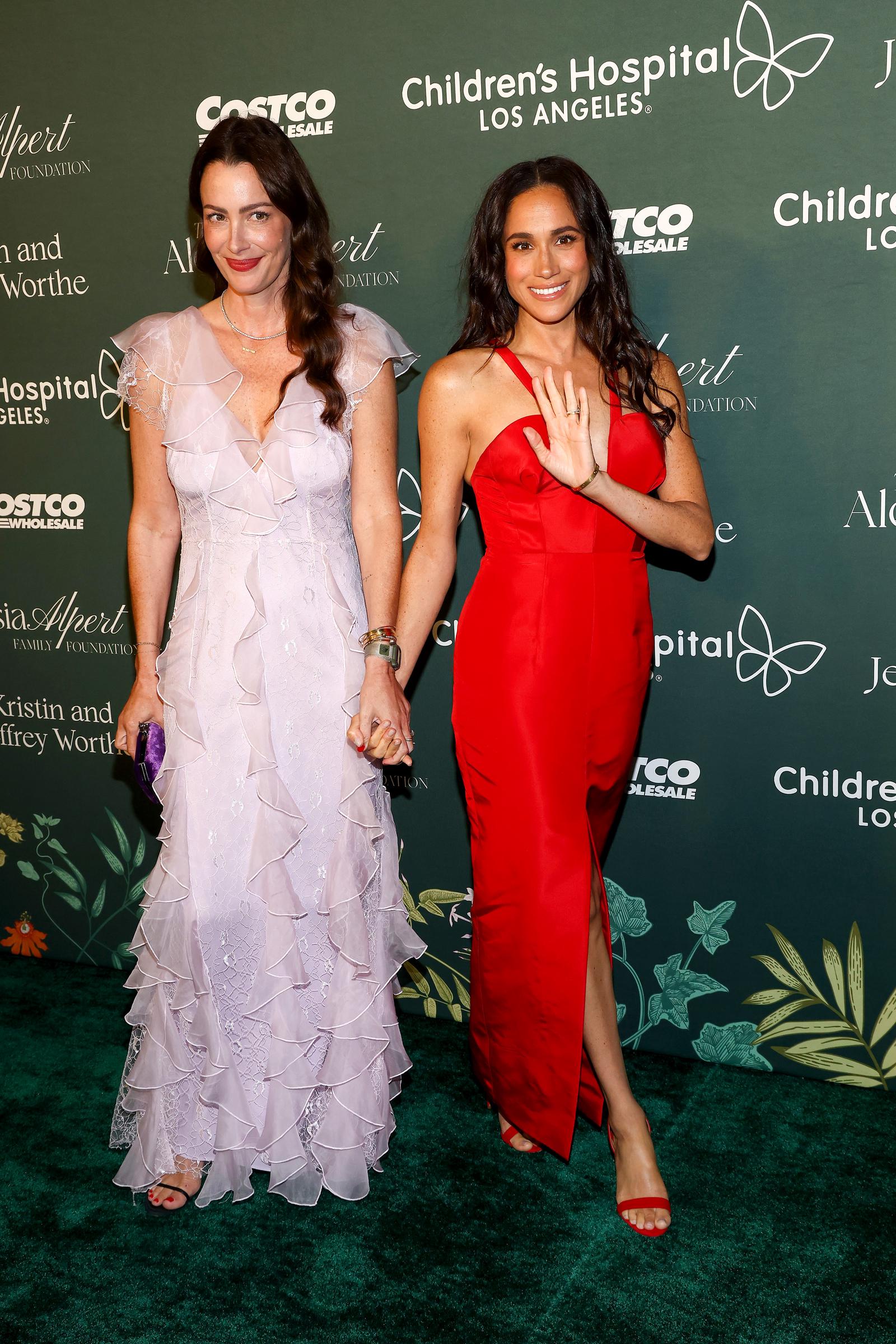 Kelly McKee Zajfen and Meghan Markle on October 05, 2024, in Los Angeles, California | Source: Getty Images