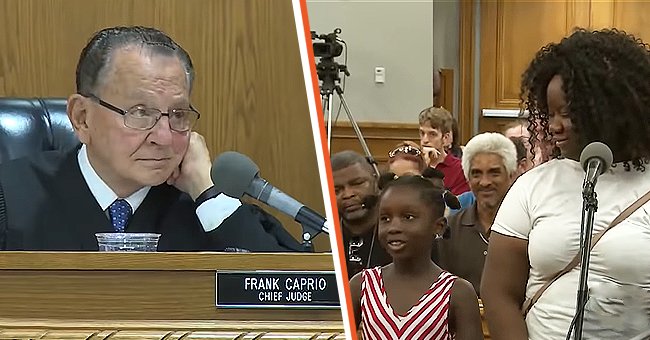 Judge Frank Caprio [left]; The accused mother and her daughter [right]. │Source: youtube.com/Wonderbot
