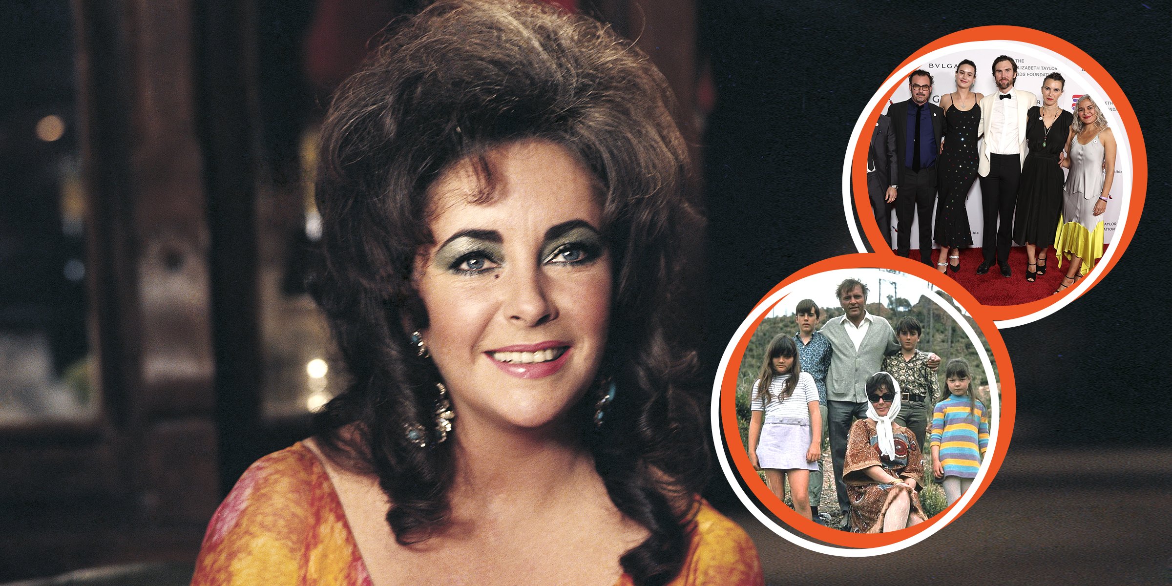 Elizabeth Taylor | Elizabeth Taylor with her kids | Elizabeth Taylor's grandkids | Source: Getty Images