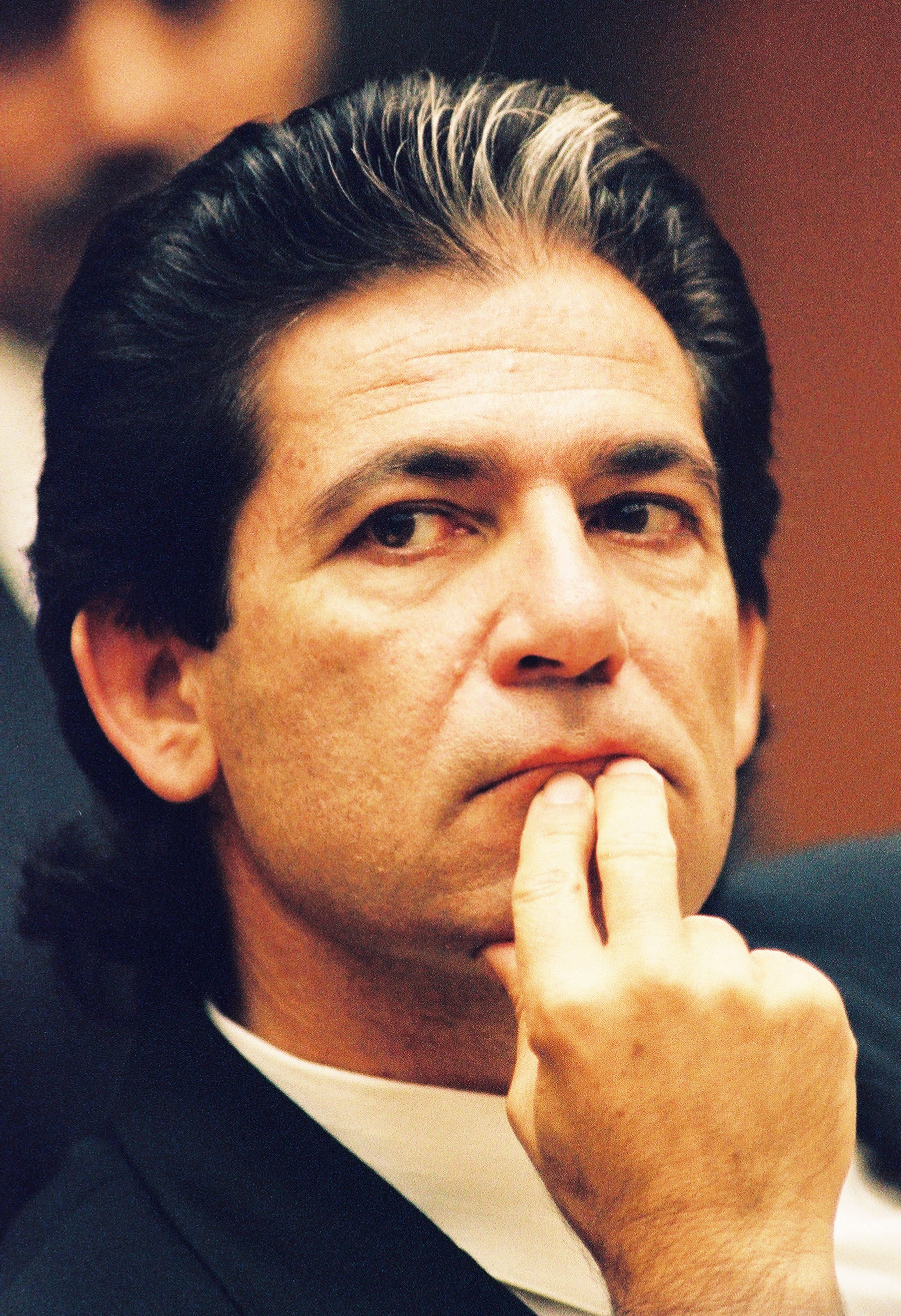 Robert Kardashian, during a preliminary hearing after the murders of Nicole Brown Simpson and Ronald Goldman in Los Angeles on July 7, 1994. | Source: Getty Images