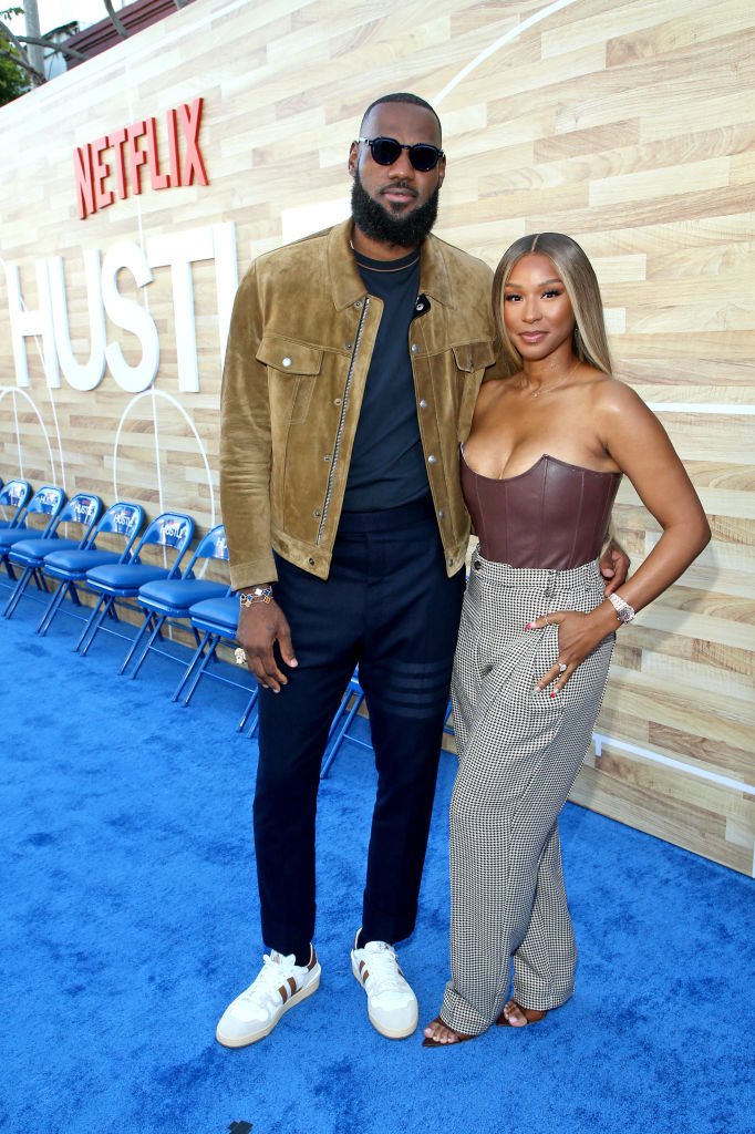 LeBron and Savannah James attend the Netflix World Premiere of "Hustle" at Regency Village Theatre on June 1, 2022, in Los Angeles, California. | Source: Getty Images