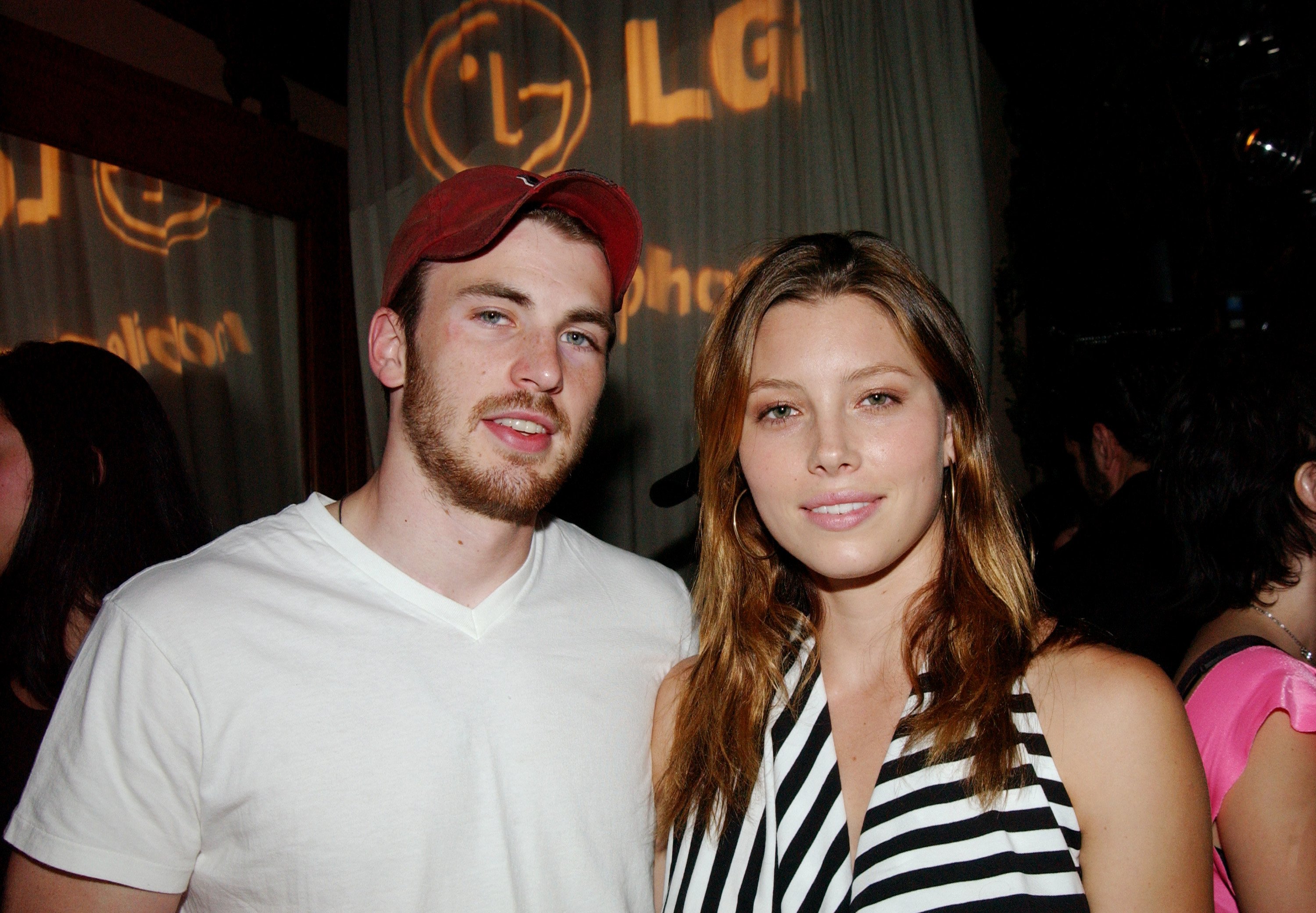 Chris Evans and Jessica Biel at an event on August 7, 2003 | Source: Getty Images