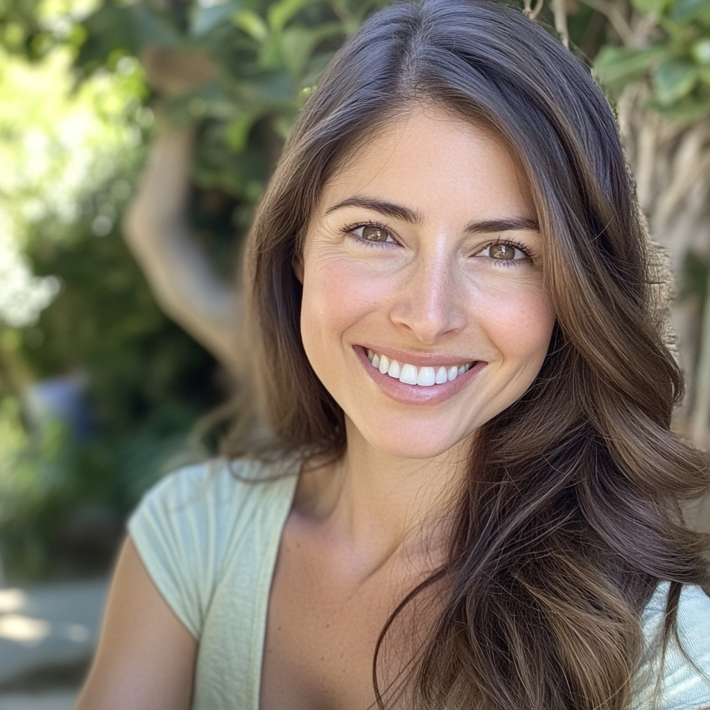 A smiling woman | Source: Midjourney