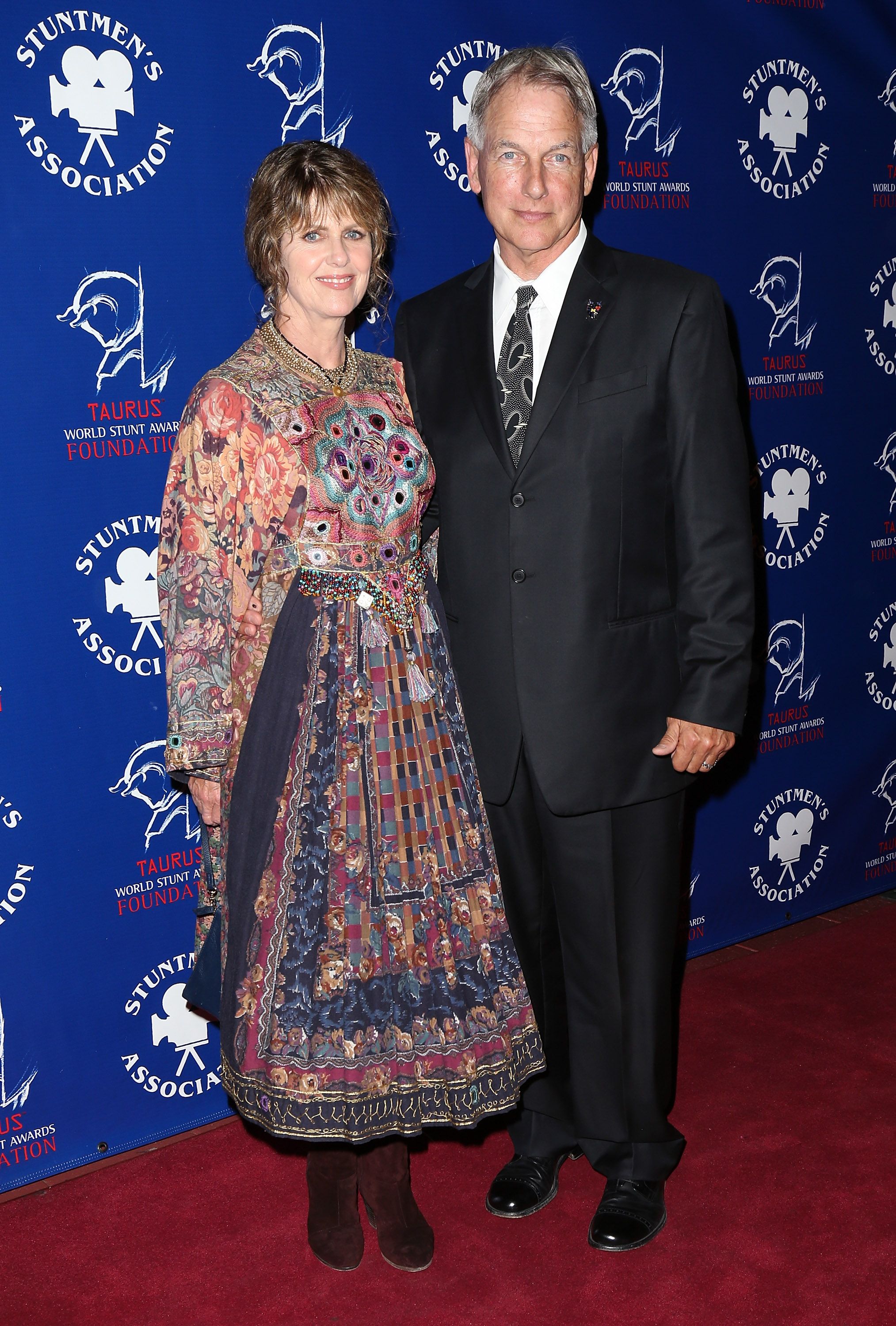 Pam Dawber and Mark Harmon at the Stuntmen's Association of Motion Pictures 52nd Annual Dinner in 2013. | Source: Getty Images