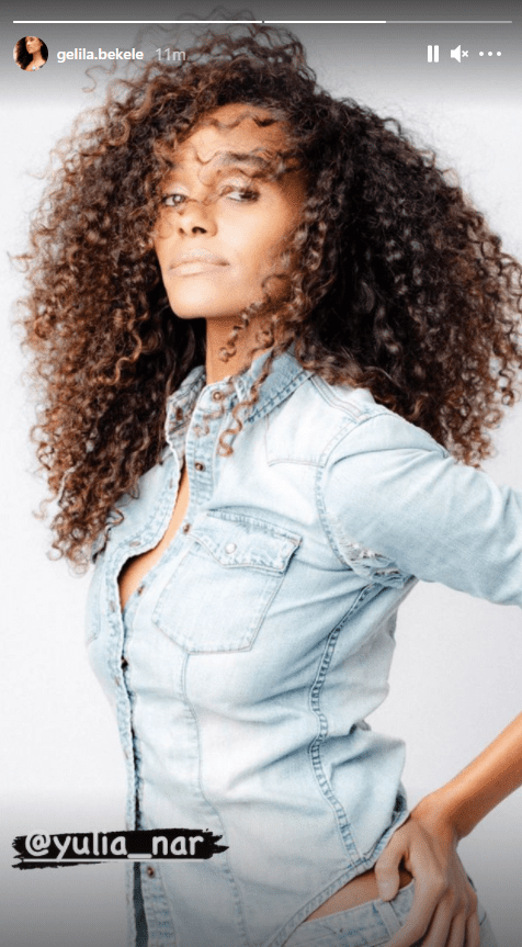 Tyler Perry's ex, Gelila Bekele posing in denim | Photo: Instagram.com/gelila.bekele