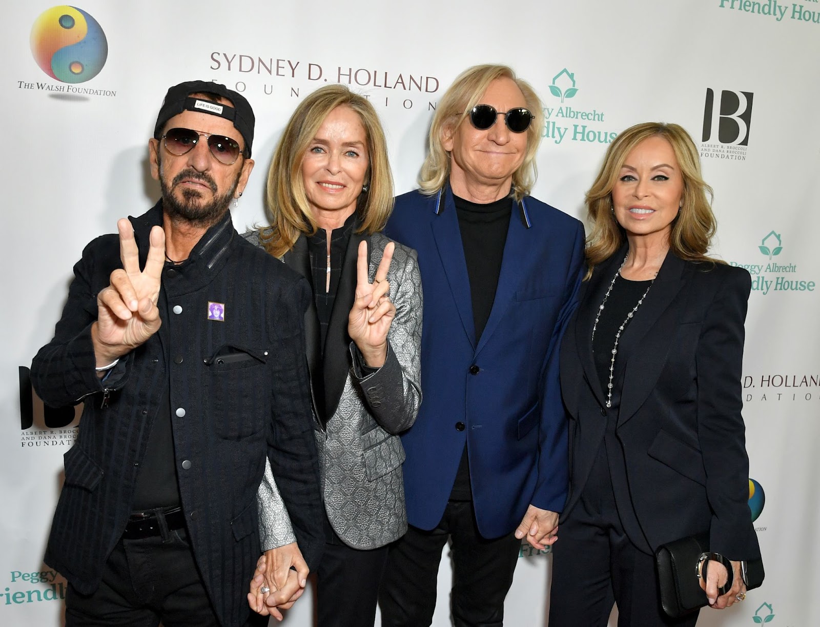 Ringo Starr, Barbara Bach Starkey, Joe Walsh and Marjorie Bach Walsh at the Friendly House Lunch in Los Angeles, California, on October 27, 2018. | Source: Getty Images