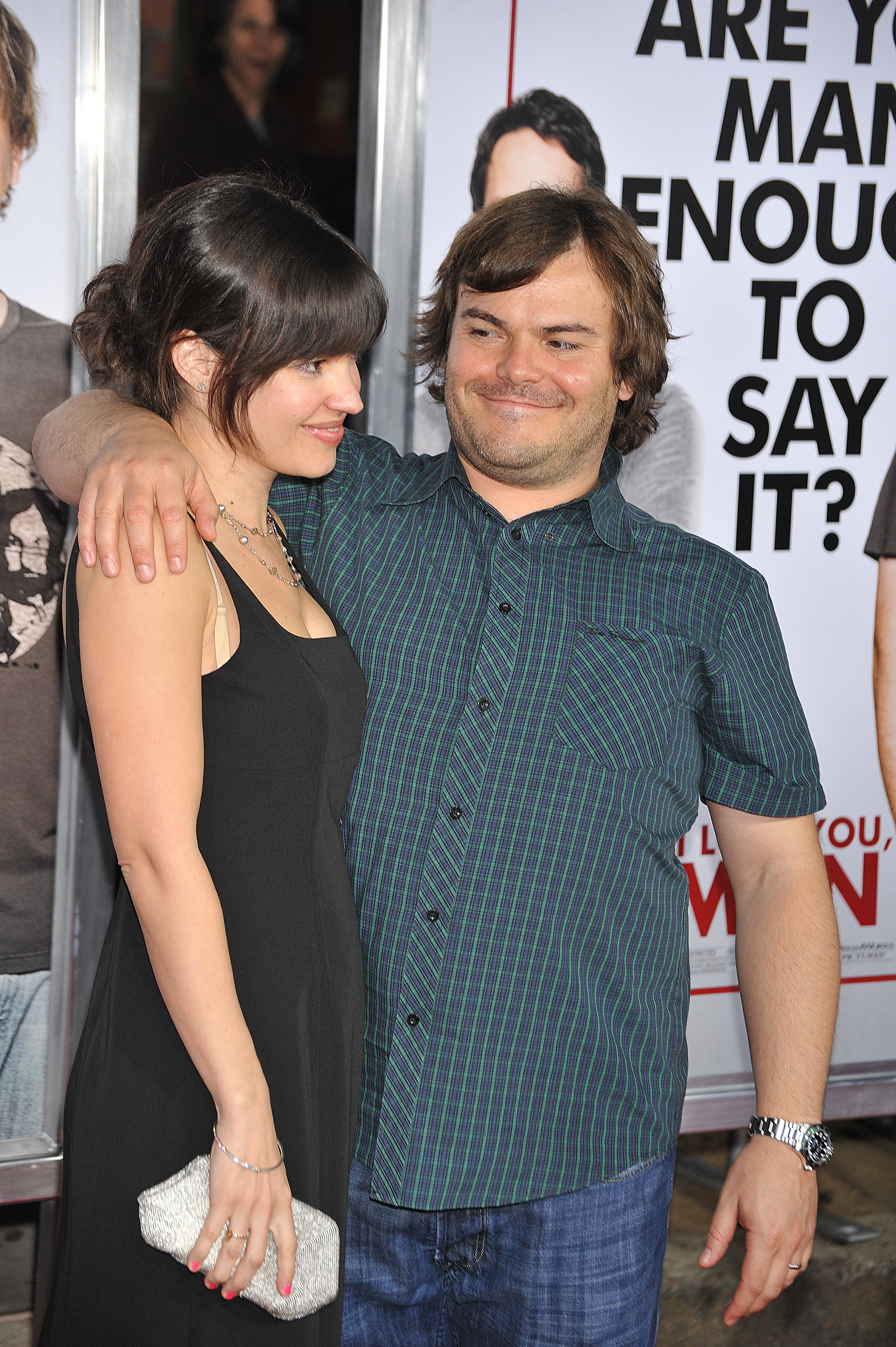 Jack Black and wife arrive at the premiere of "I Love You, Man" held at Mann's Village Theater in Westwood on March 17, 2009 | Source: Getty Images